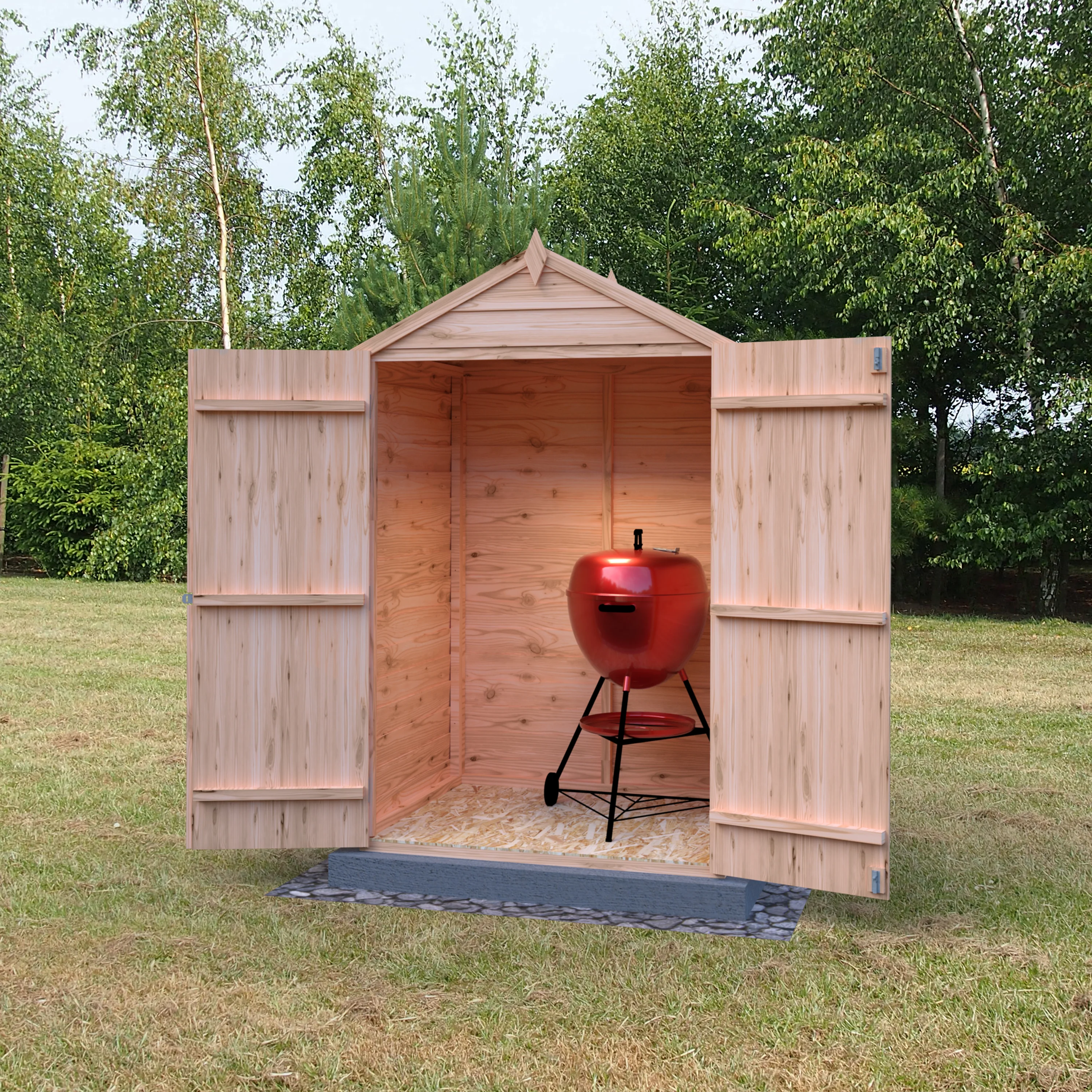 Garden Value Overlap 4 x 3 Double Door Shed - Image 8