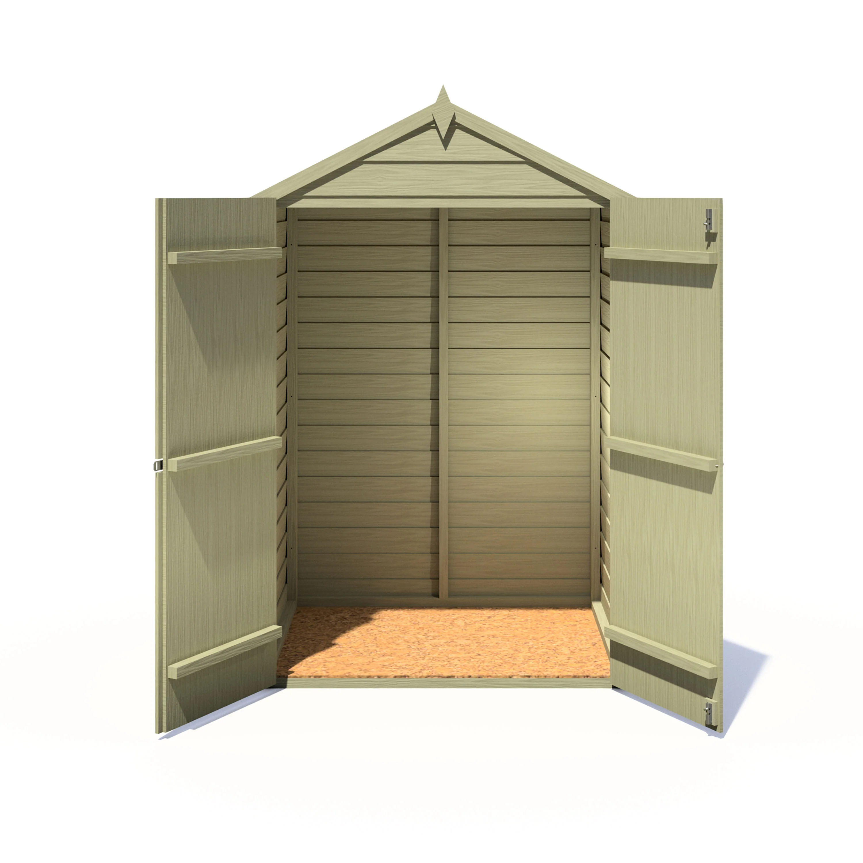 Garden Value Overlap 4 x 3 Pressure Treated Shed - Image 6