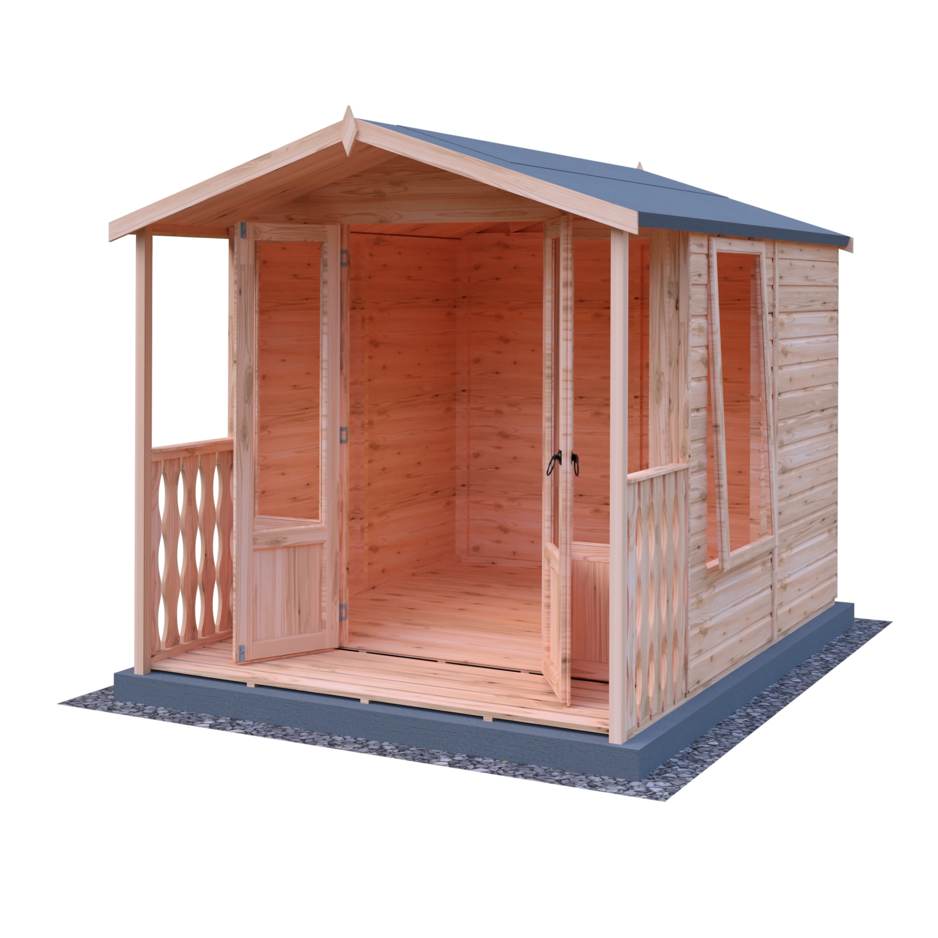 Shire Parham 7x7 Summerhouse with Verandah - Image 2