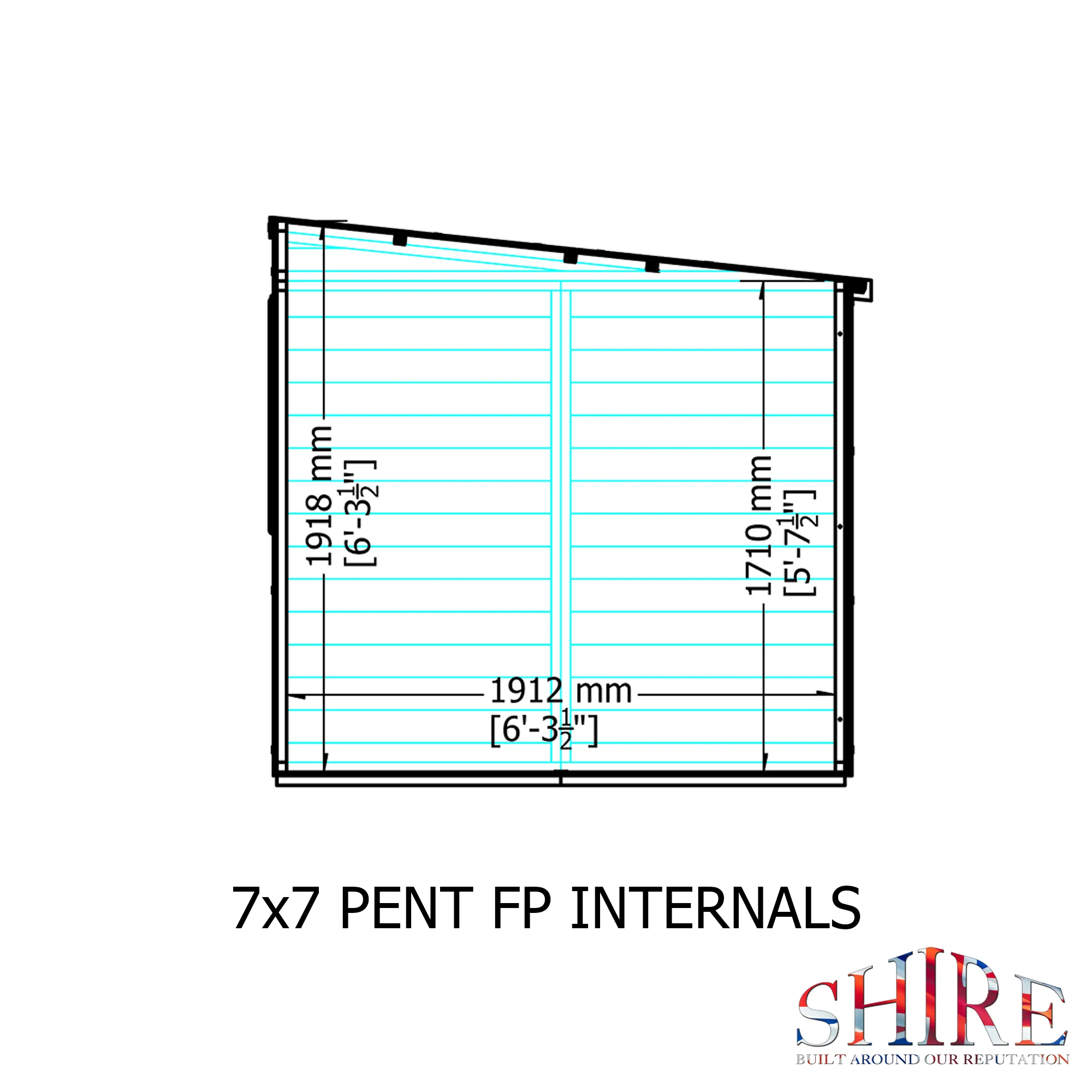 Shire Pent Shed 7x7 - Image 7