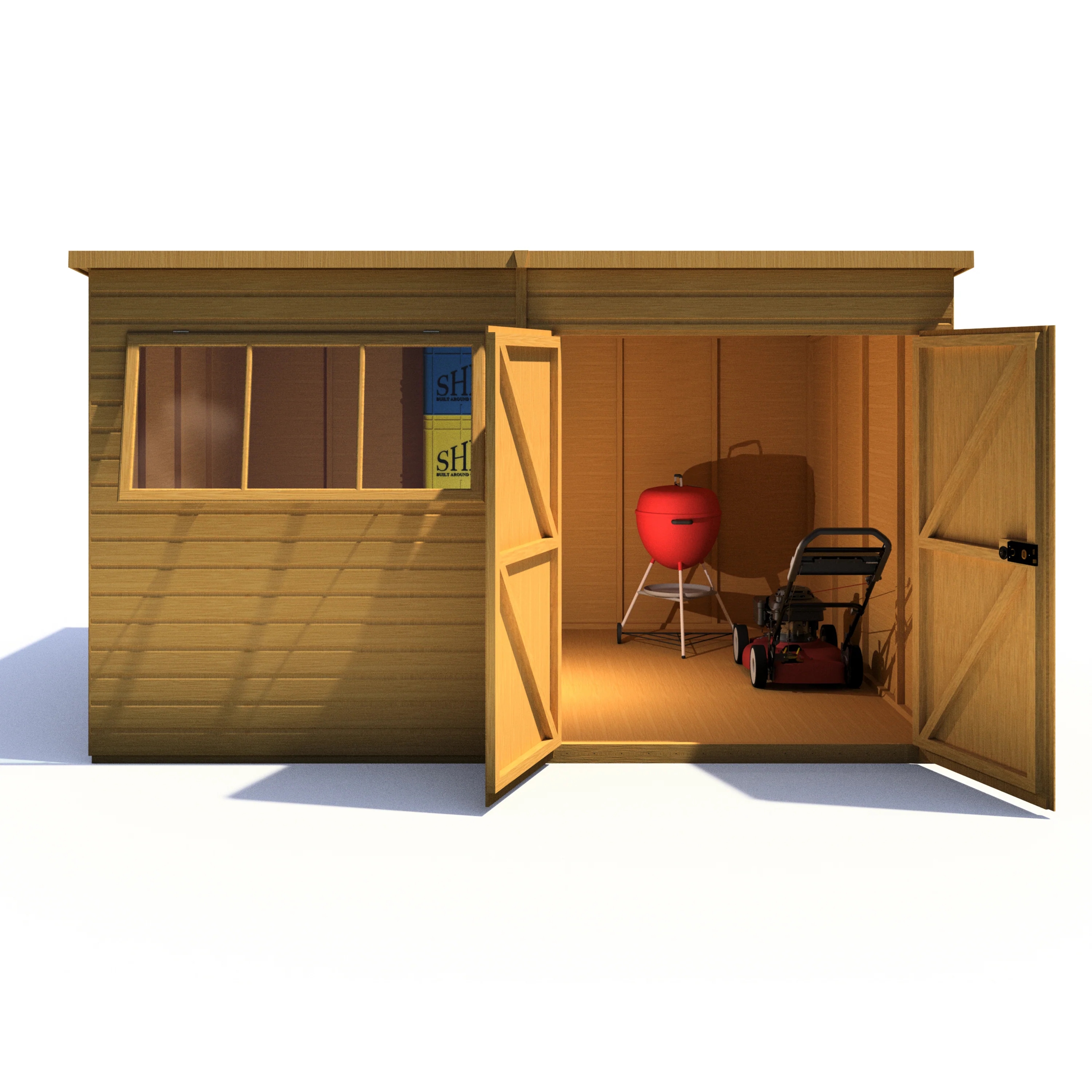 Shire Ranger 12 x 10 Pent Shiplap Shed - Image 13