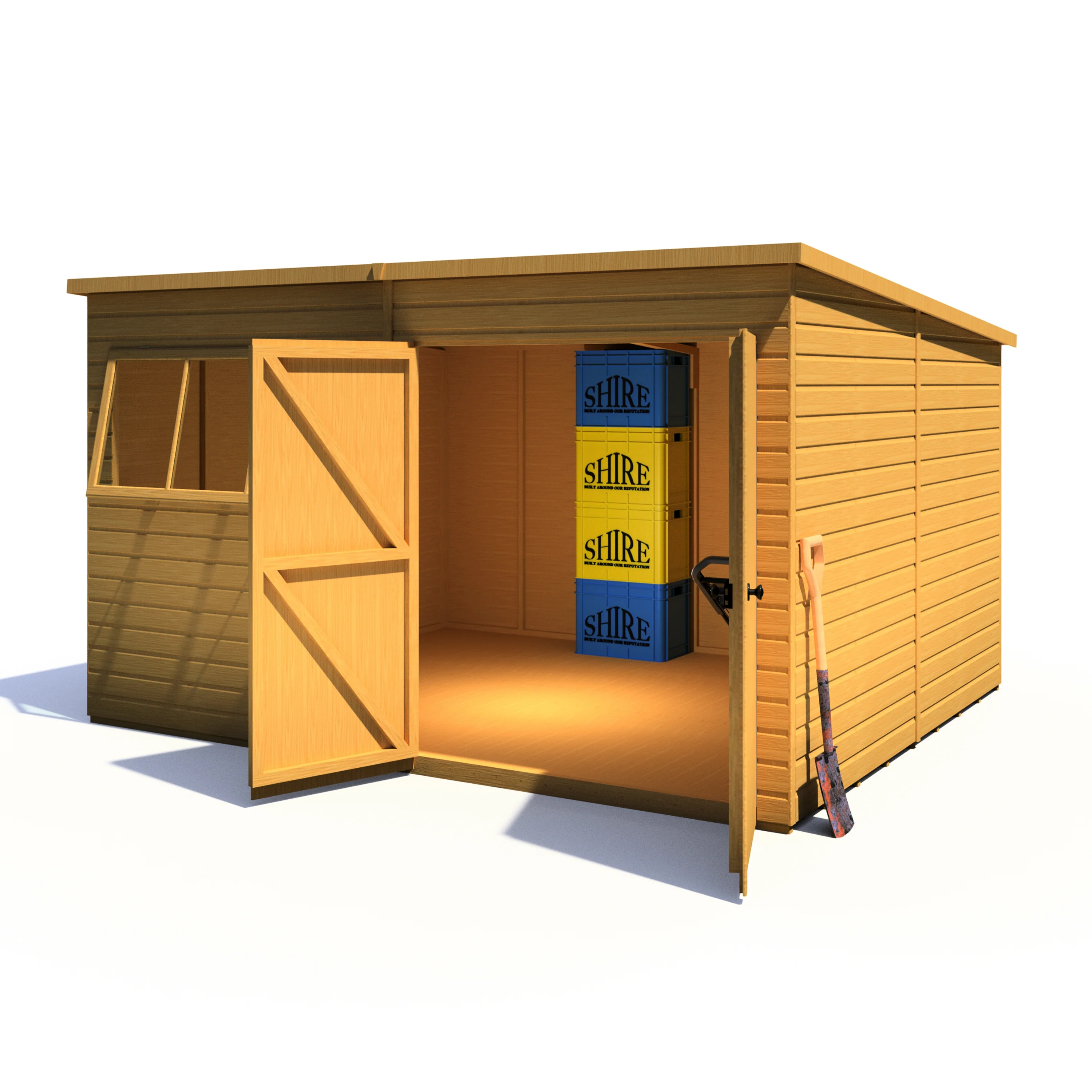 Shire Ranger 12 x 10 Pent Shiplap Shed - Image 8