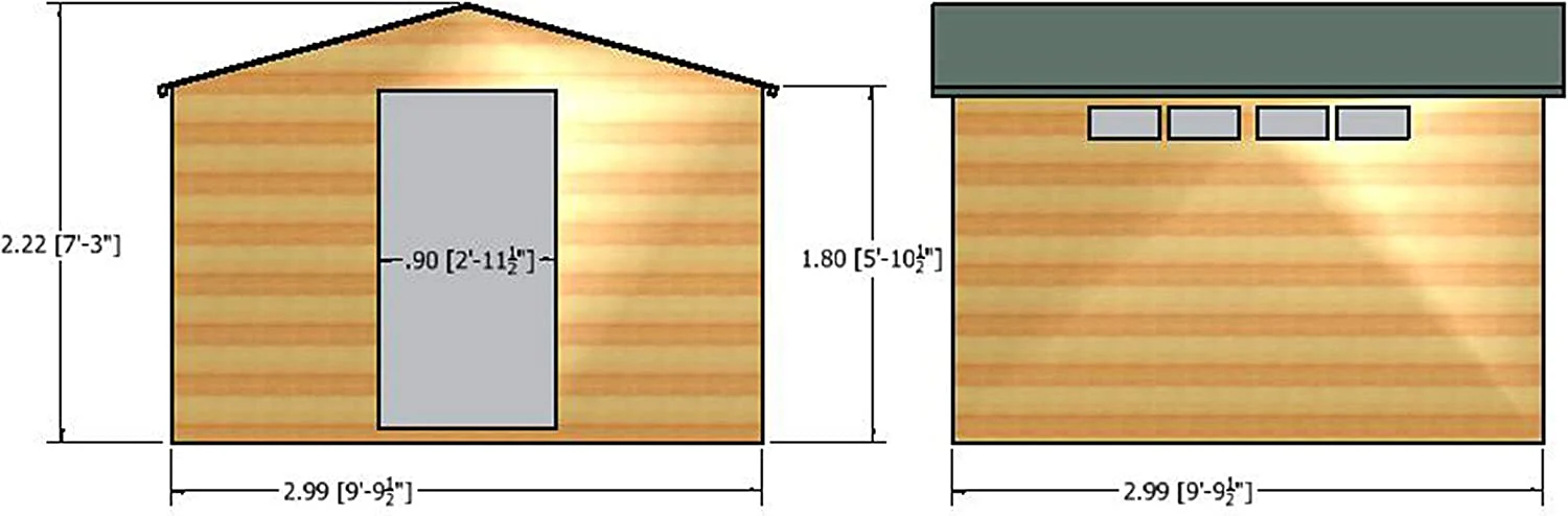 Shire Security Apex 10x10 Single Door Shed - Image 10