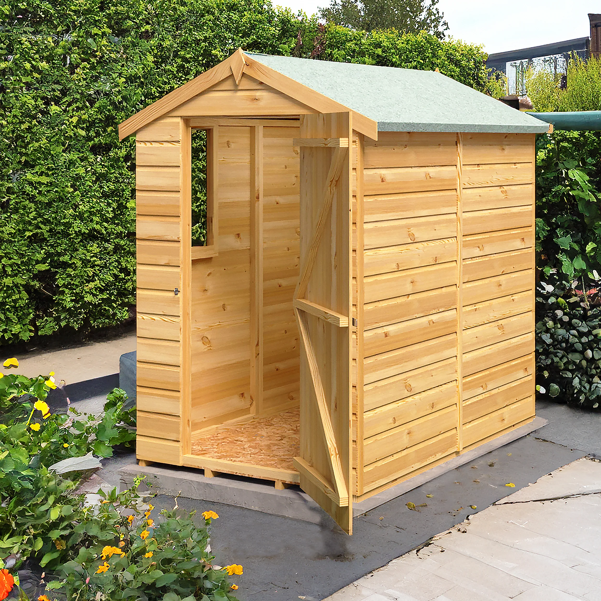 Shire Shetland Shiplap Apex Shed 6x4 - Image 2