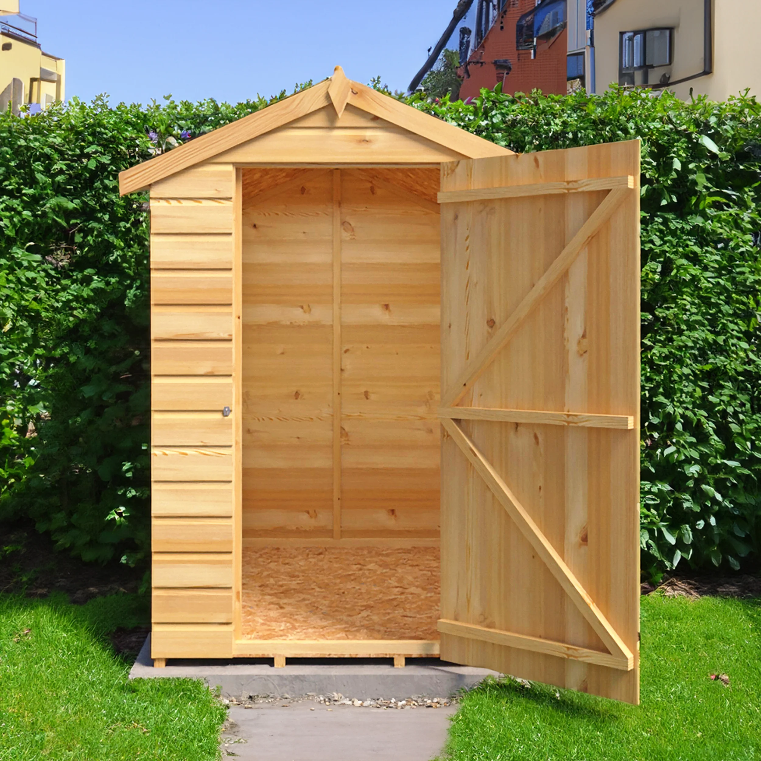 Shire Shetland Shiplap Apex Shed 6x4 - Image 4