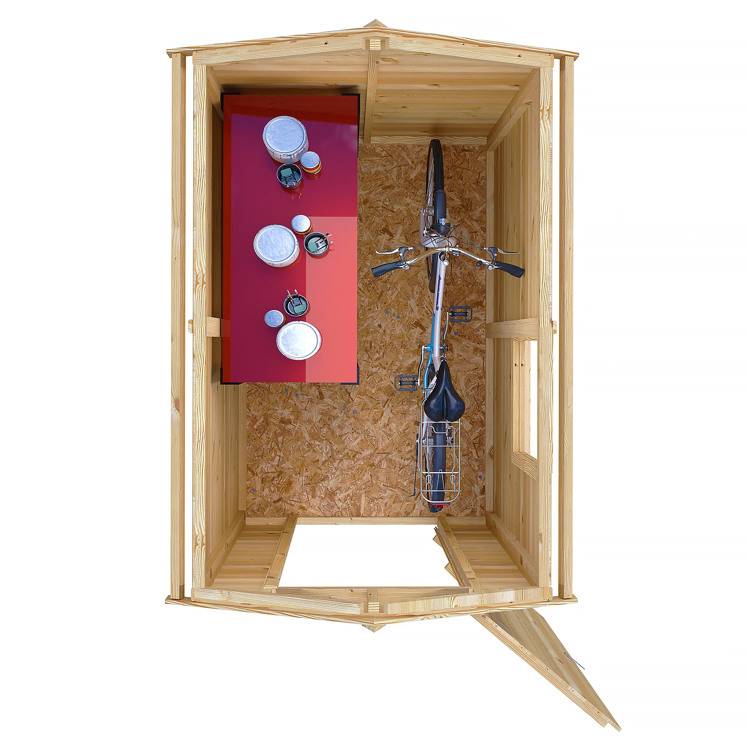 Shire Shetland Shiplap Apex Shed 6x4 - Image 5