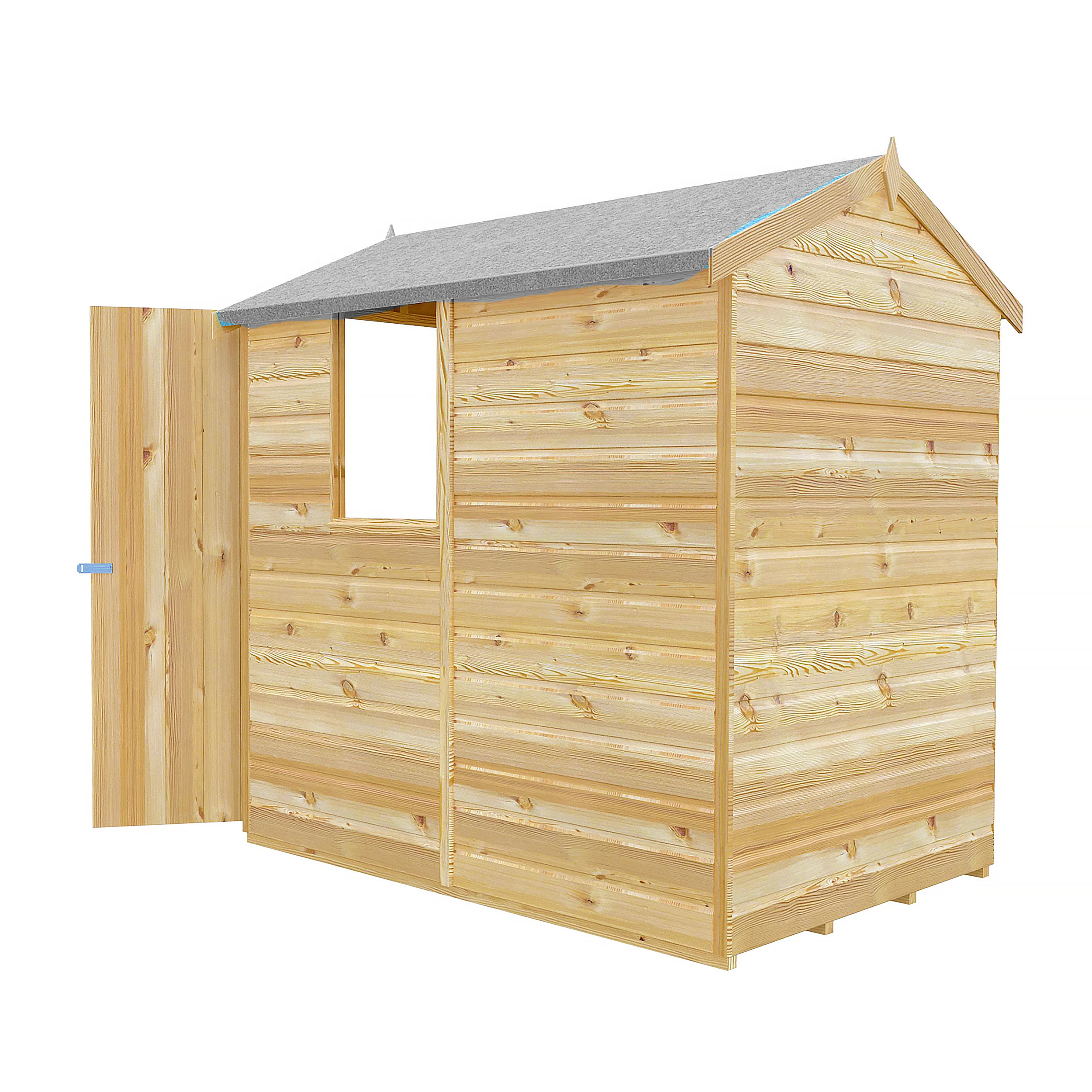 Shire Shetland Shiplap Apex Shed 6x4 - Image 8