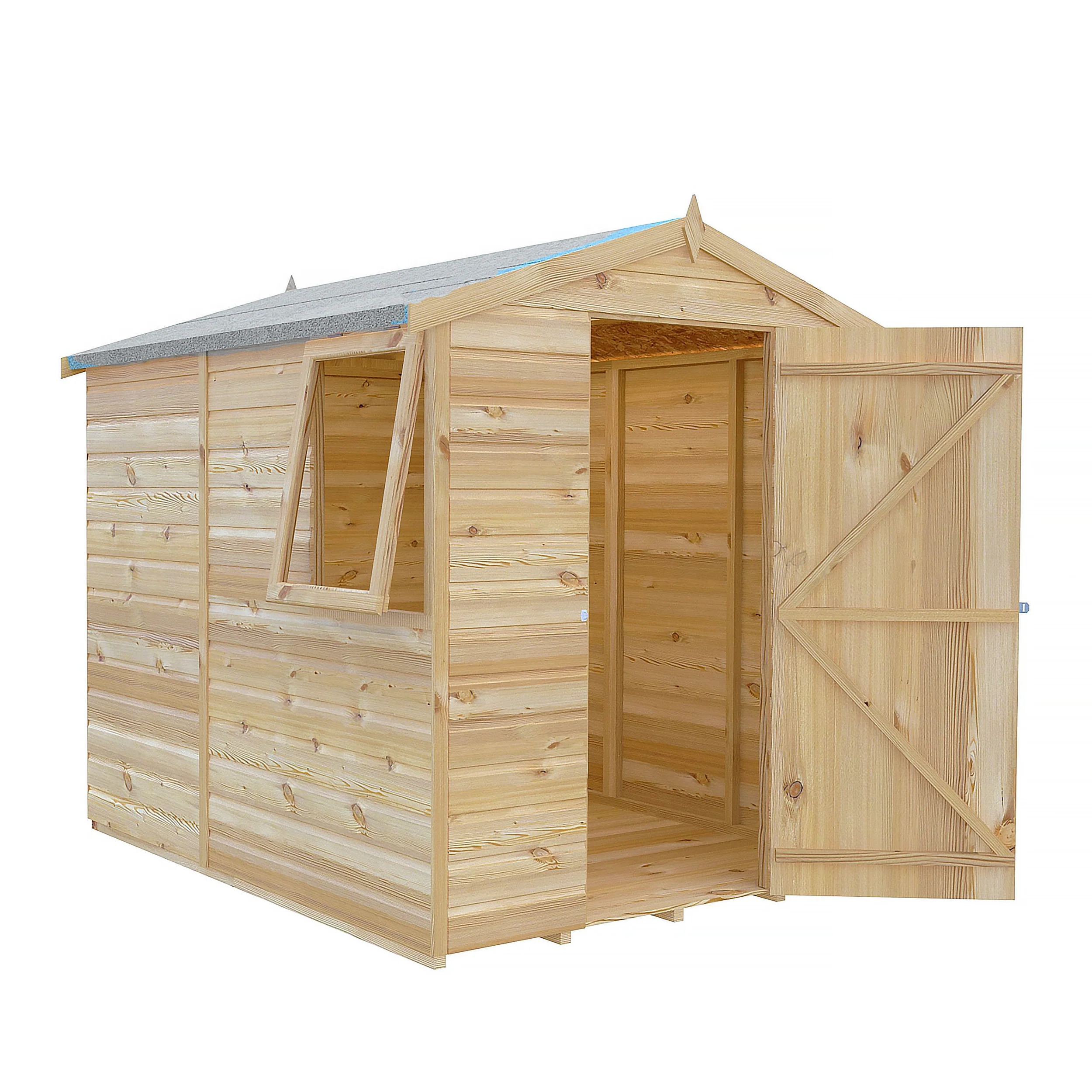 Shire Shiplap Apex Shed 7x5 - Image 3