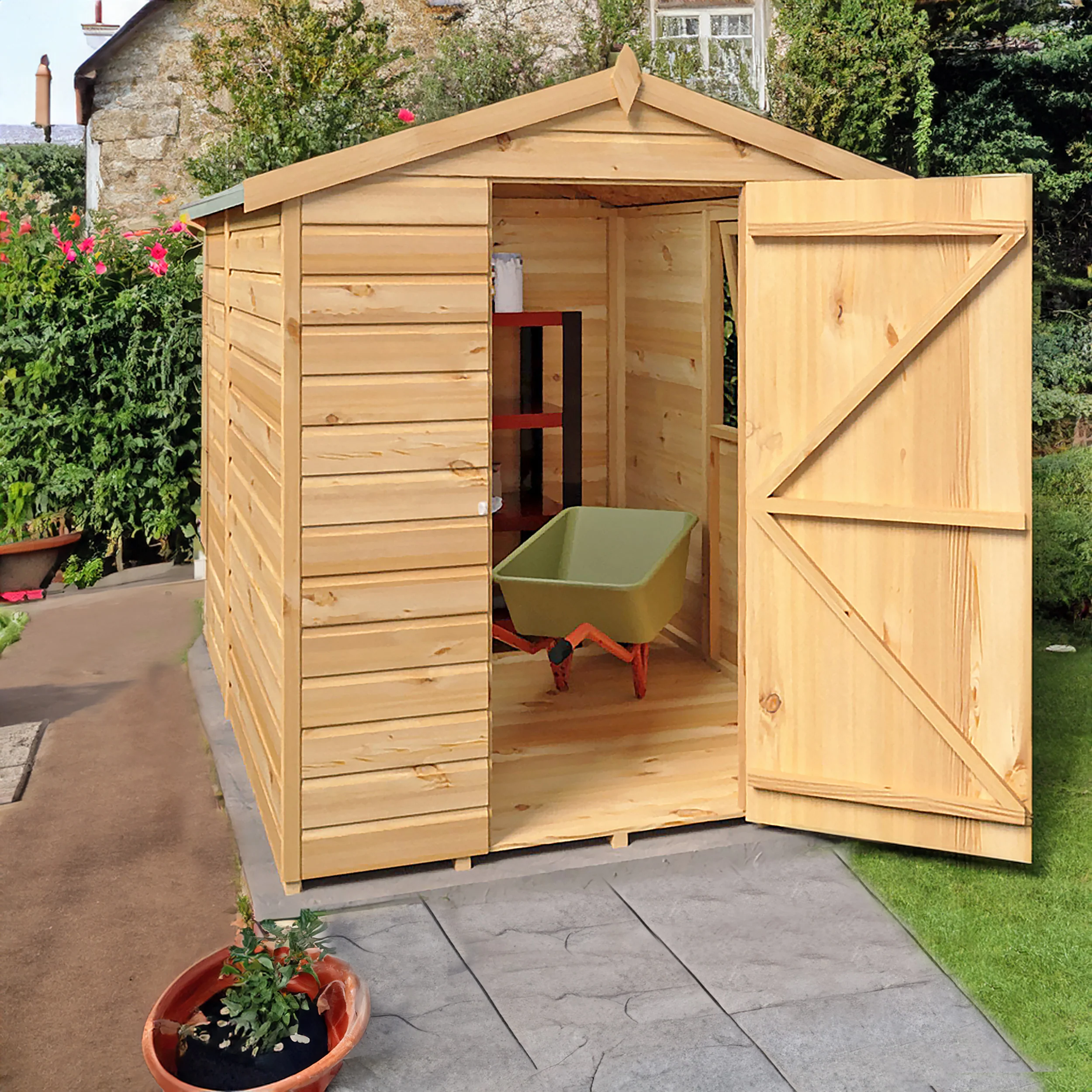 Shire Shiplap Apex Shed 7x5 - Image 4