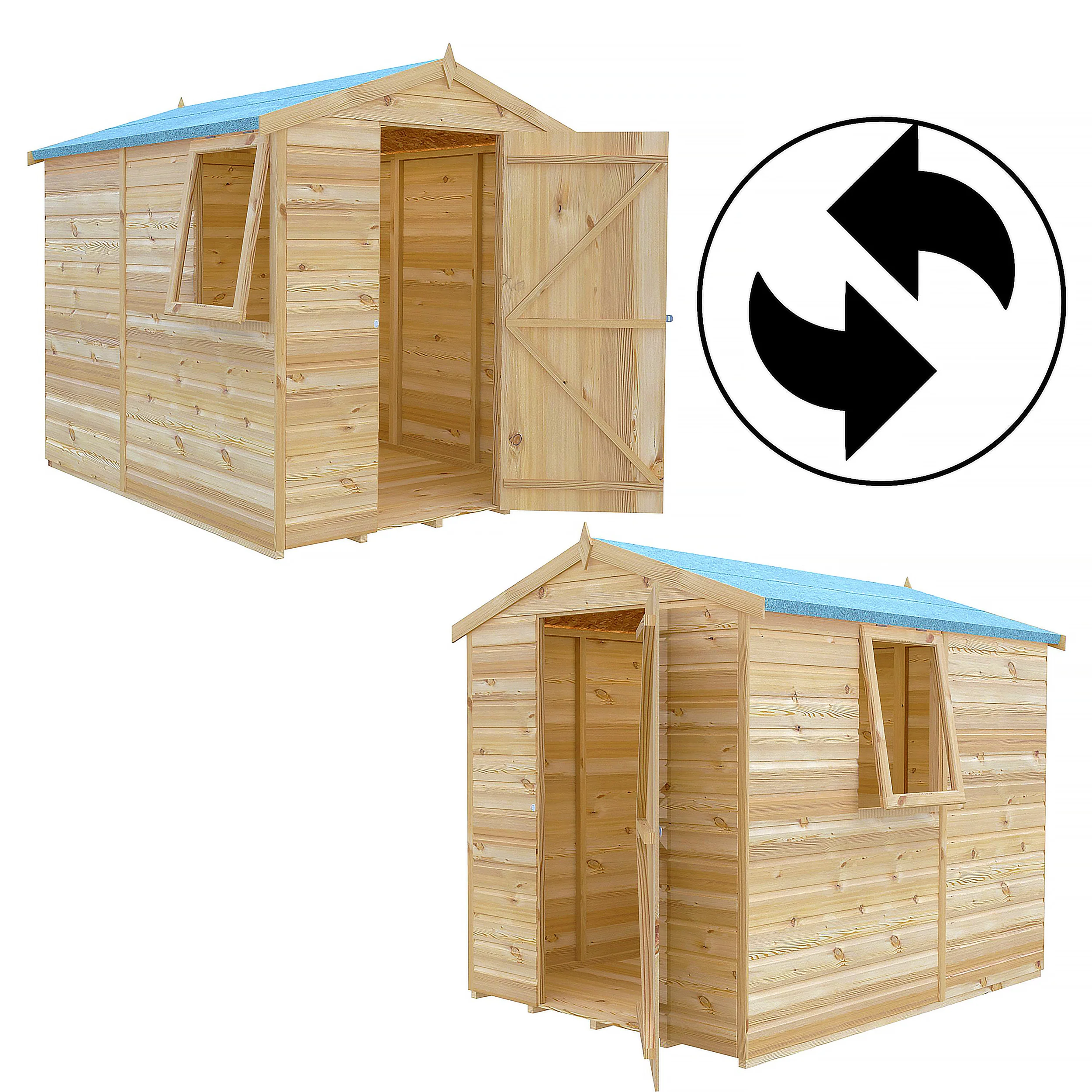 Shire Shiplap Apex Shed 7x5 - Image 6