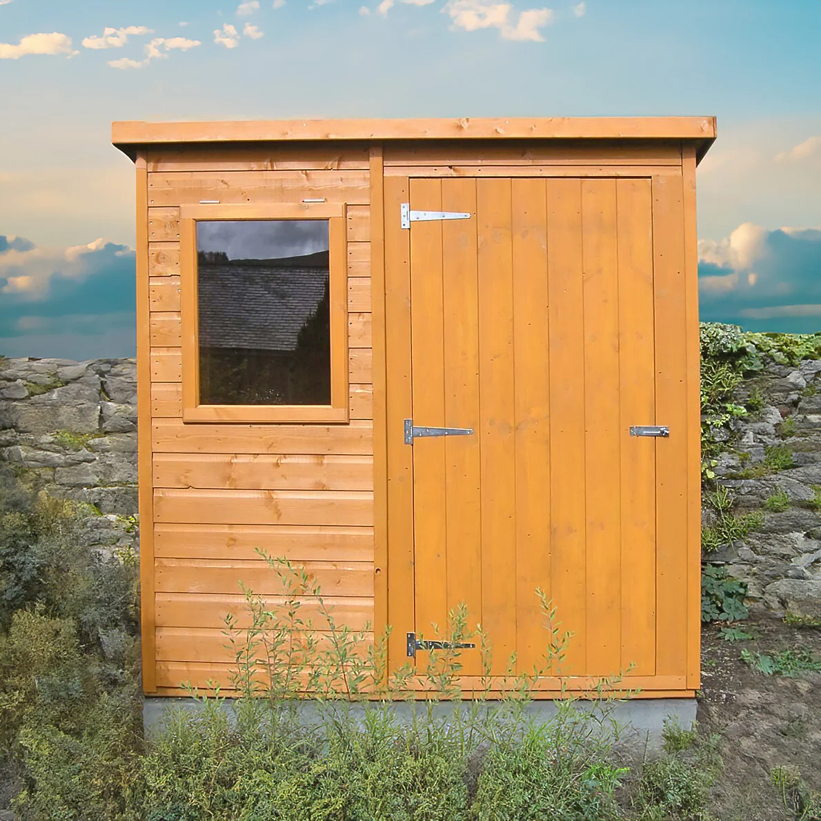 Shire Shiplap Pent Shed 6x4 - Image 2
