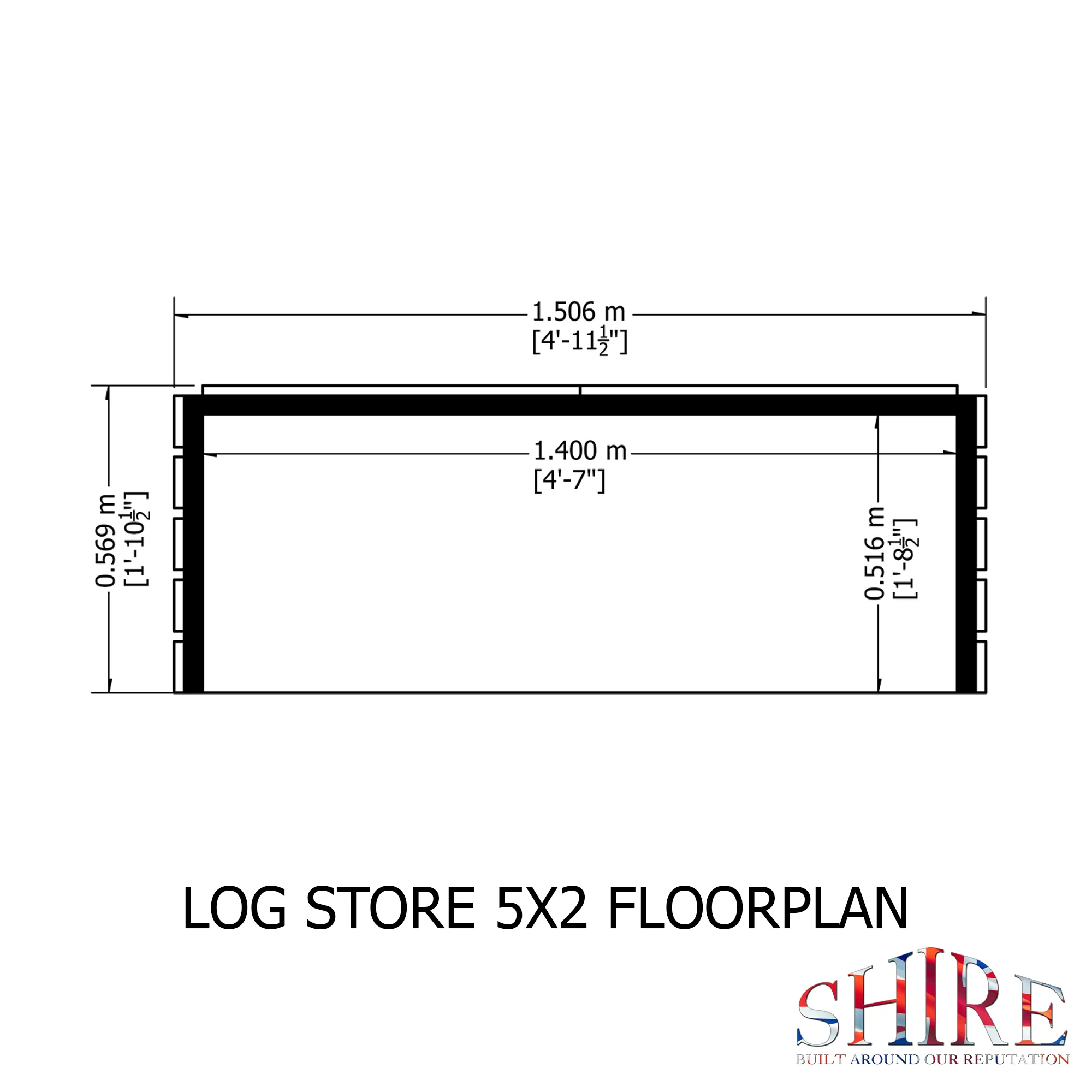 Shire Small Log Store - Image 3