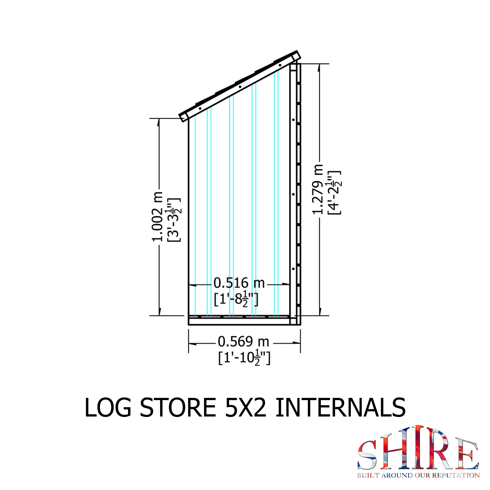 Shire Small Log Store - Image 7