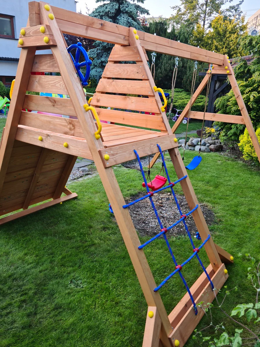 Shire Spider King Teak Painted Climbing Frame - Image 11