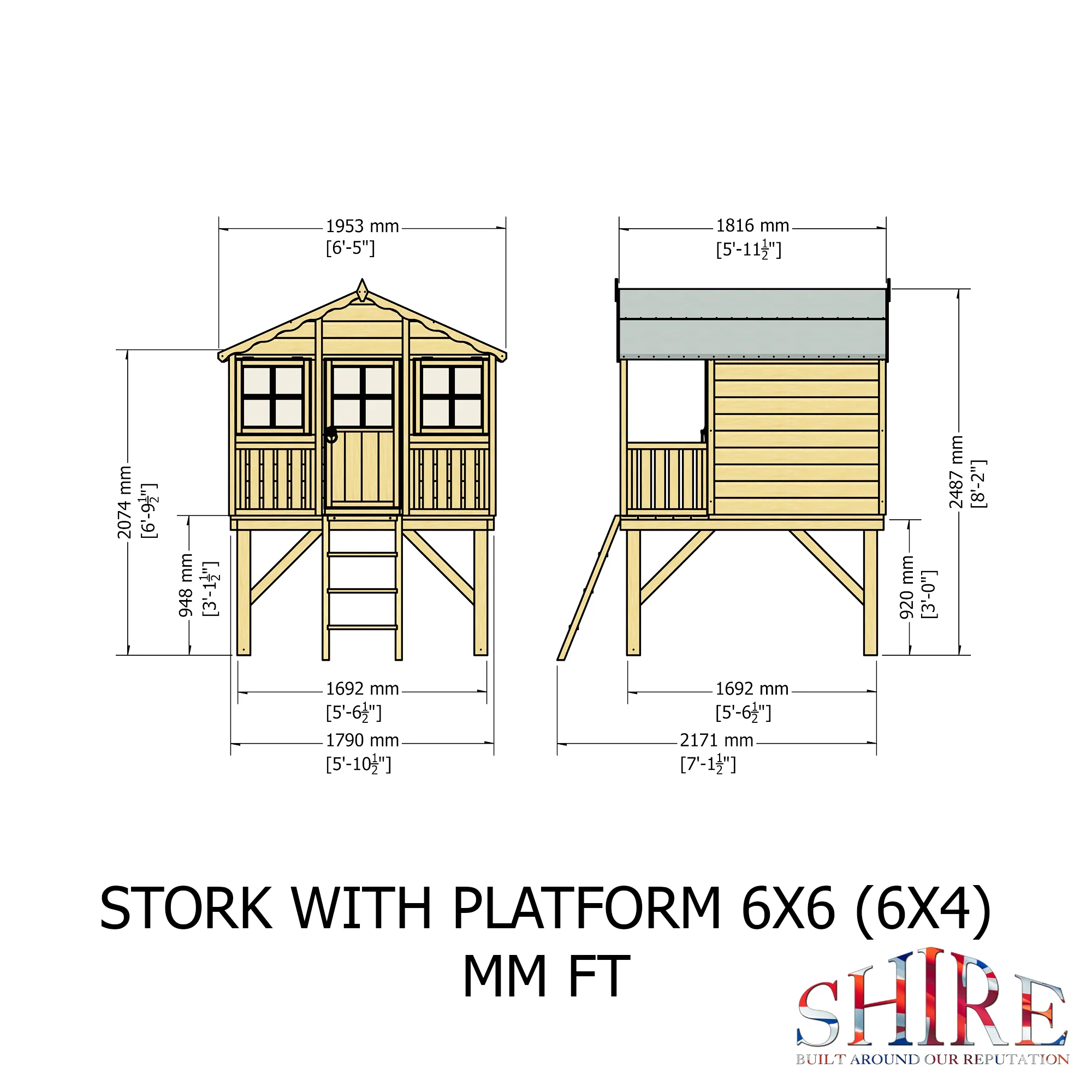 Shire Stork Playhouse + Platform - Image 4