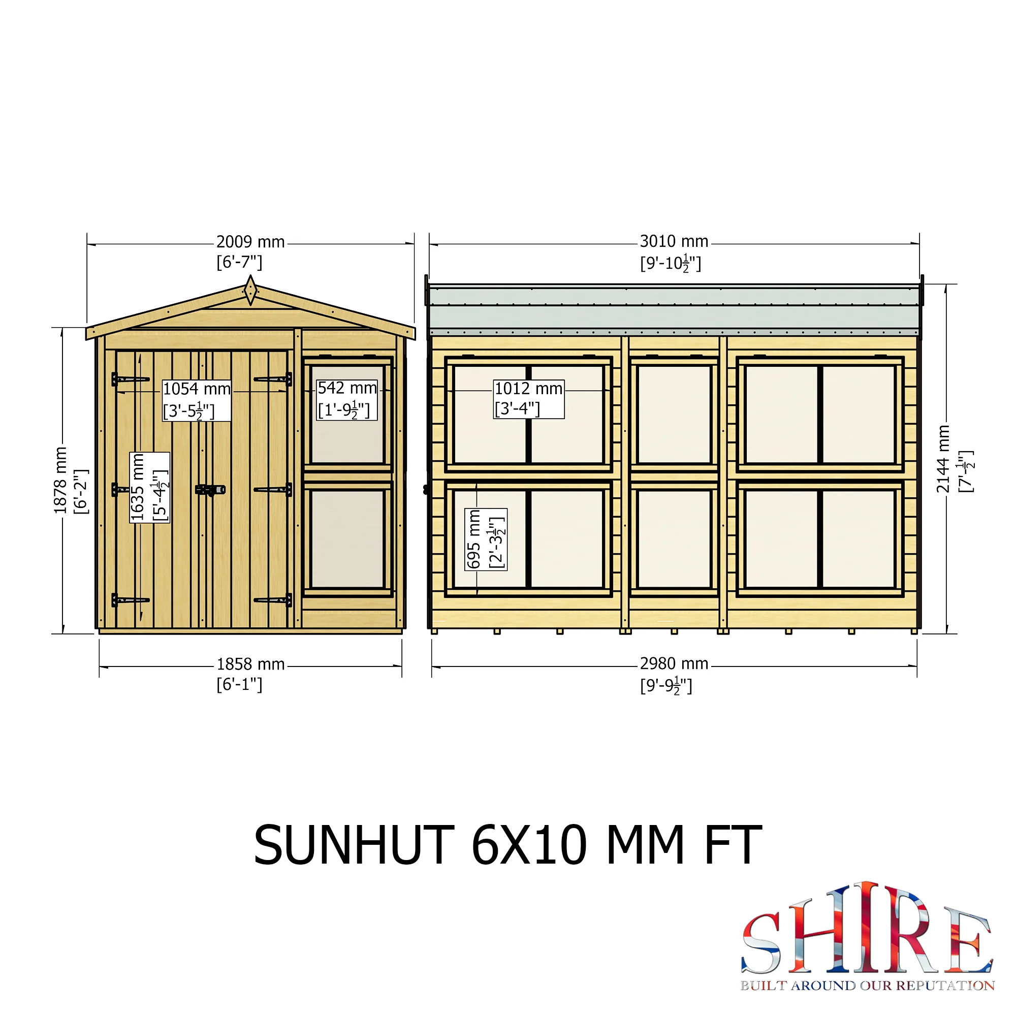 Shire Sun Hut 6x10 Potting Shed - Image 7