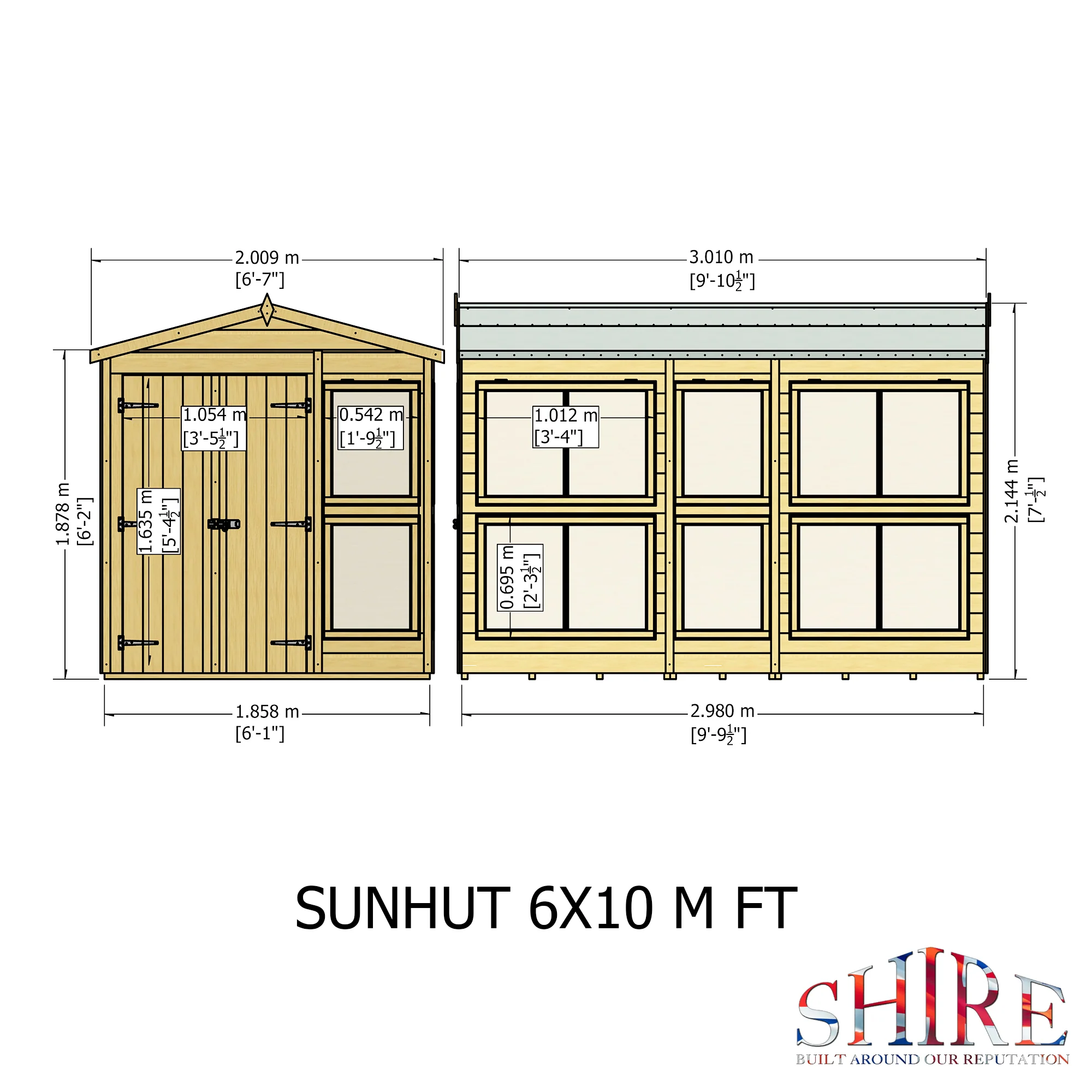 Shire Sun Hut 6x10 Potting Shed - Image 8