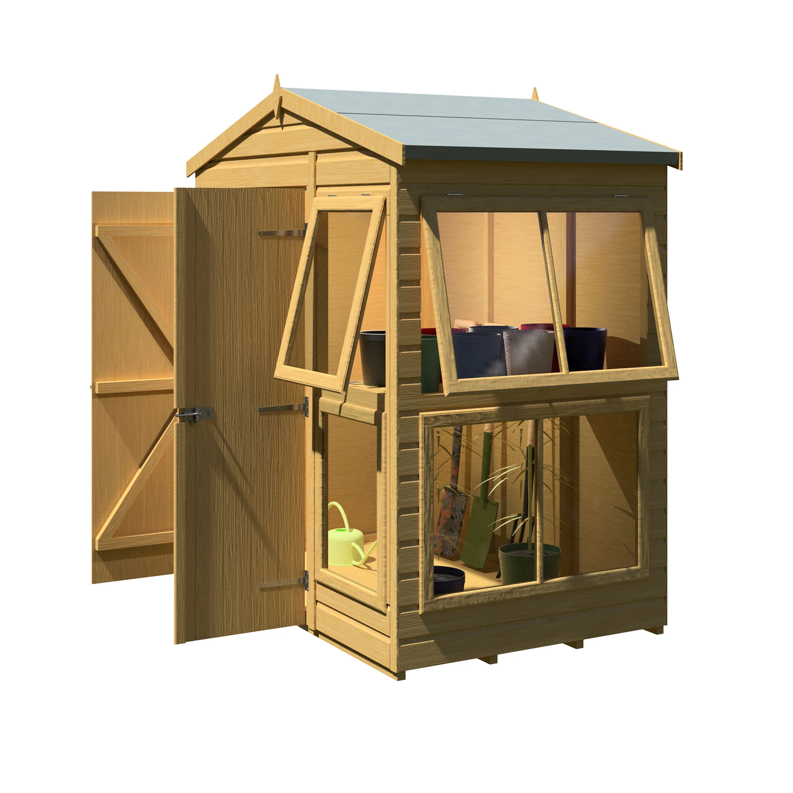 Shire Sun Hut 6x4 Potting Shed - Image 3