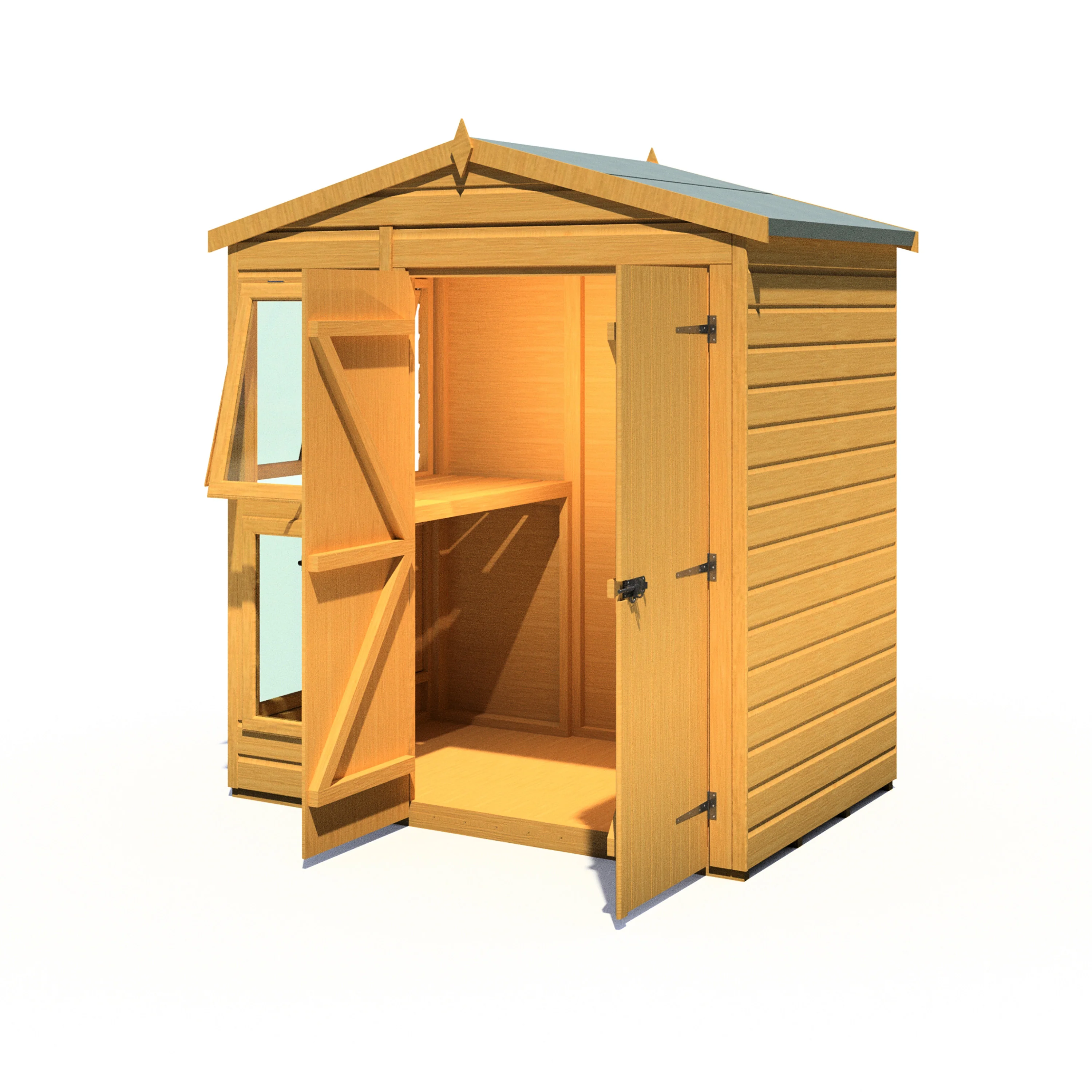 Shire Sun Hut 6x4 Potting Shed - Image 5