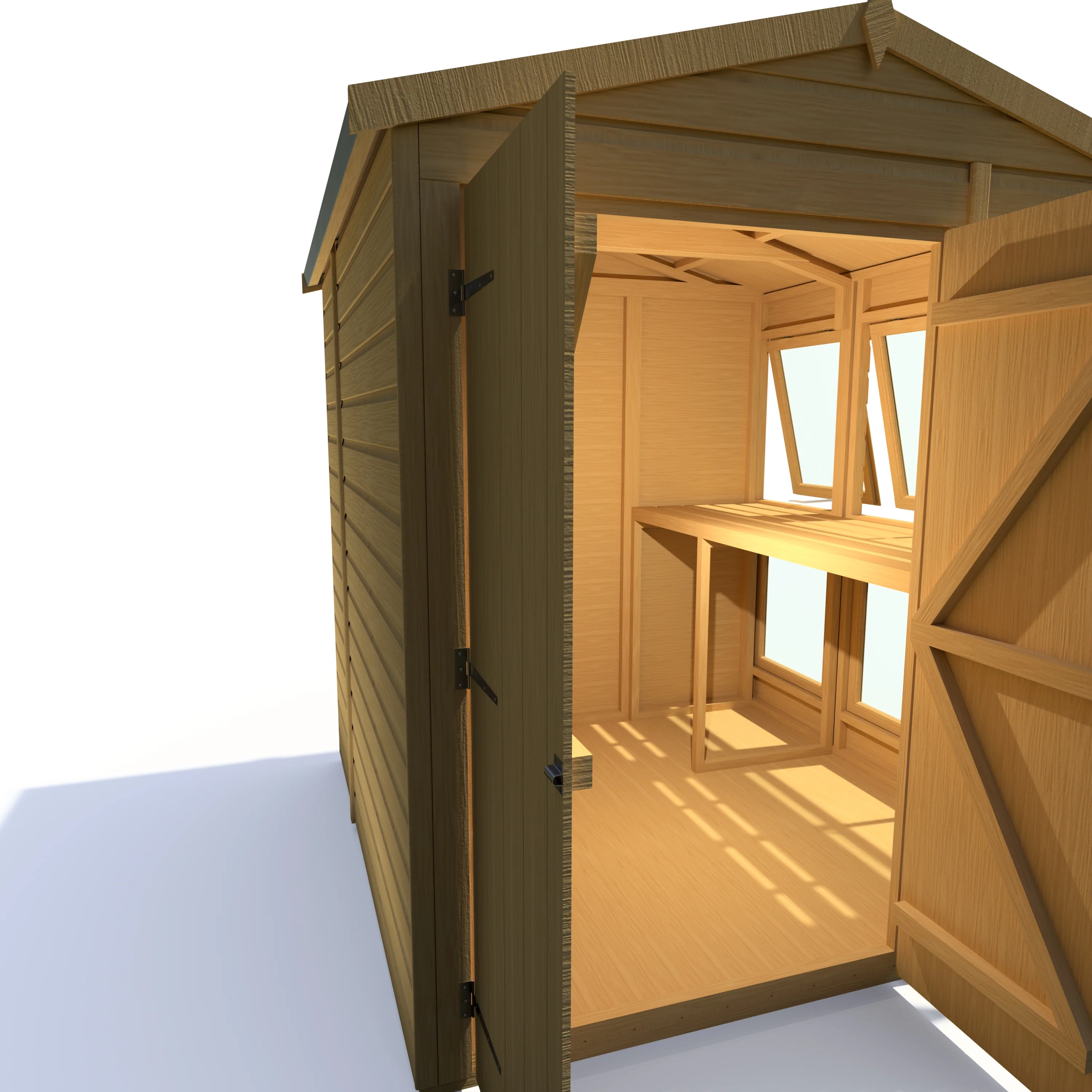 Shire Sun Hut 6x6 Potting Shed - Image 12