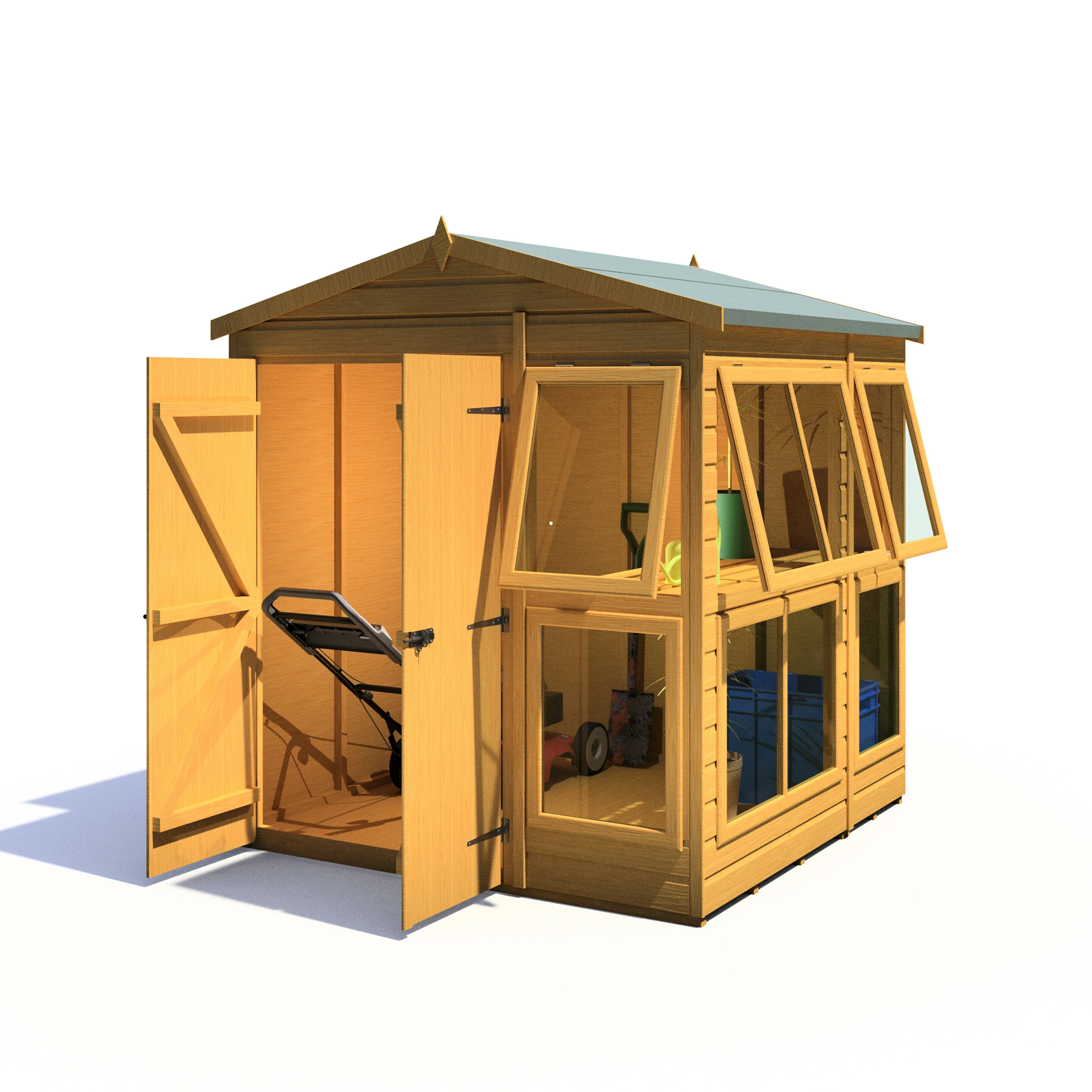Shire Sun Hut 6x6 Potting Shed - Image 13