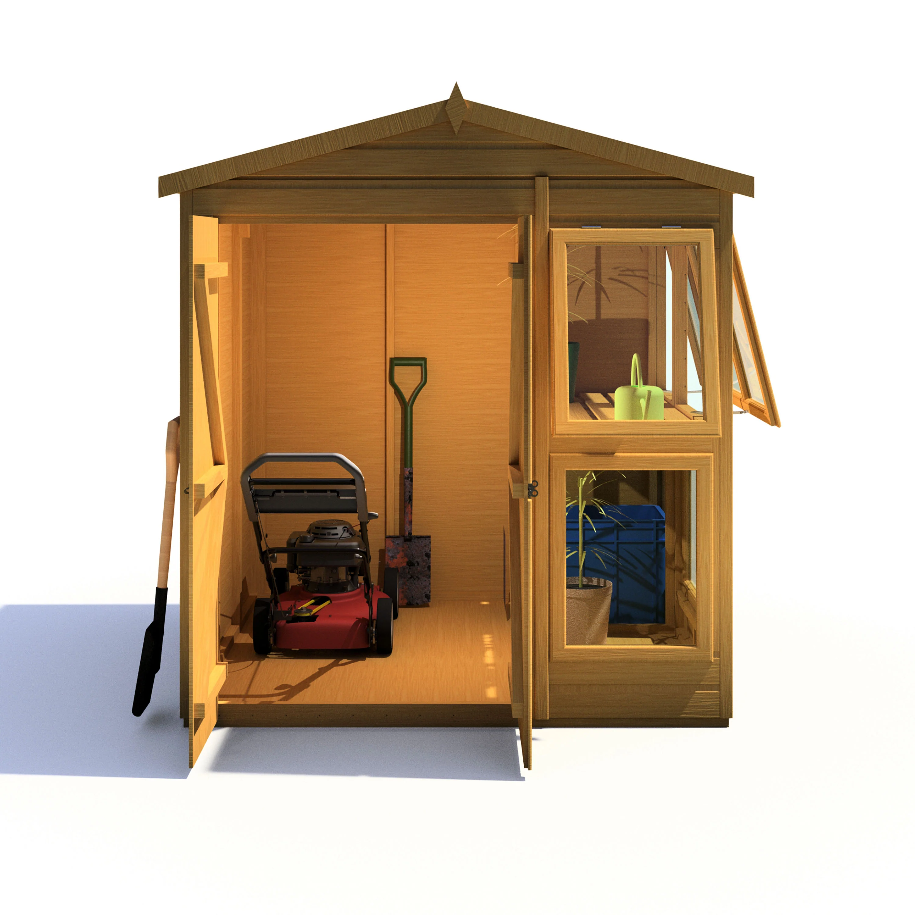 Shire Sun Hut 6x6 Potting Shed - Image 5