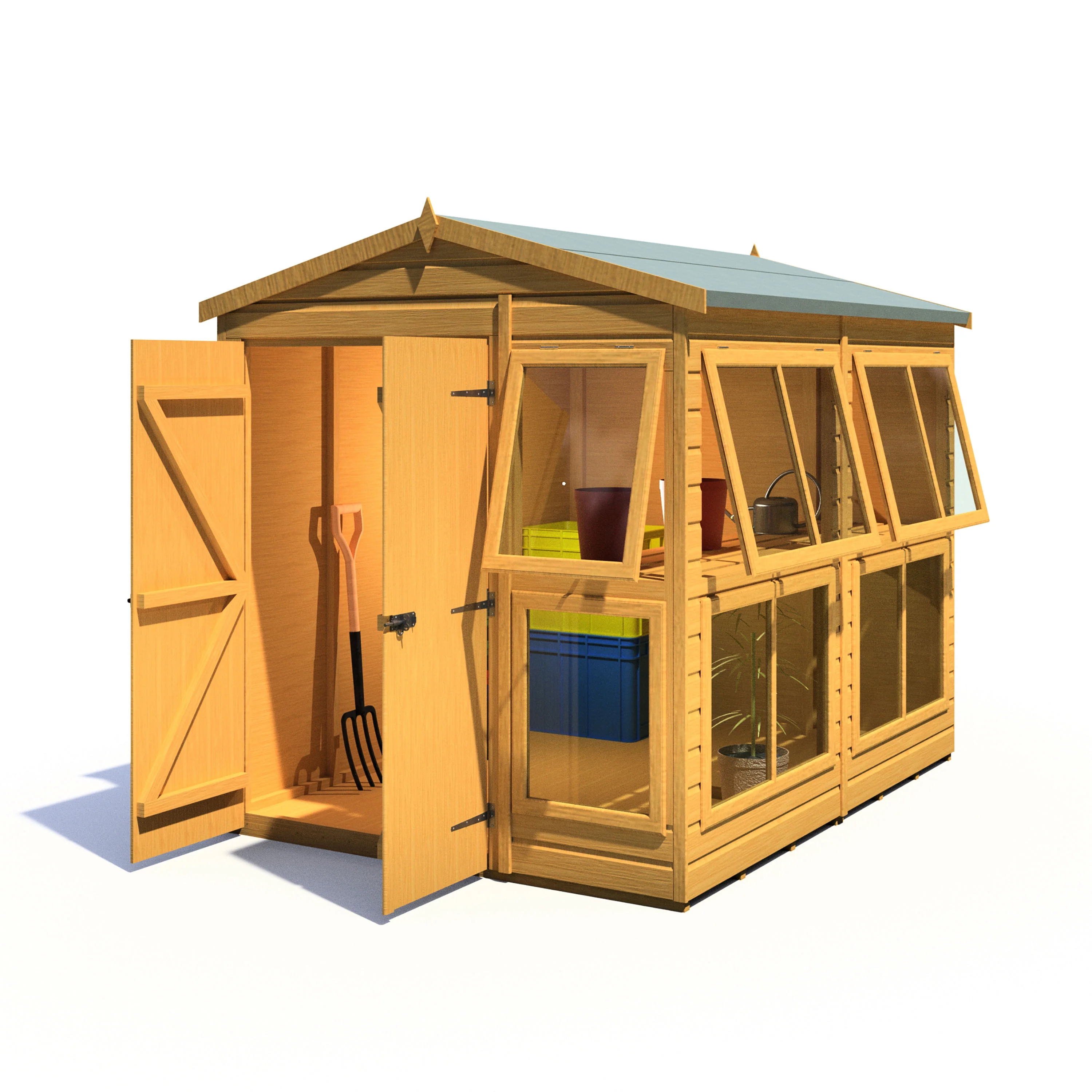Shire Sun Hut 6x8 Potting Shed - Image 9