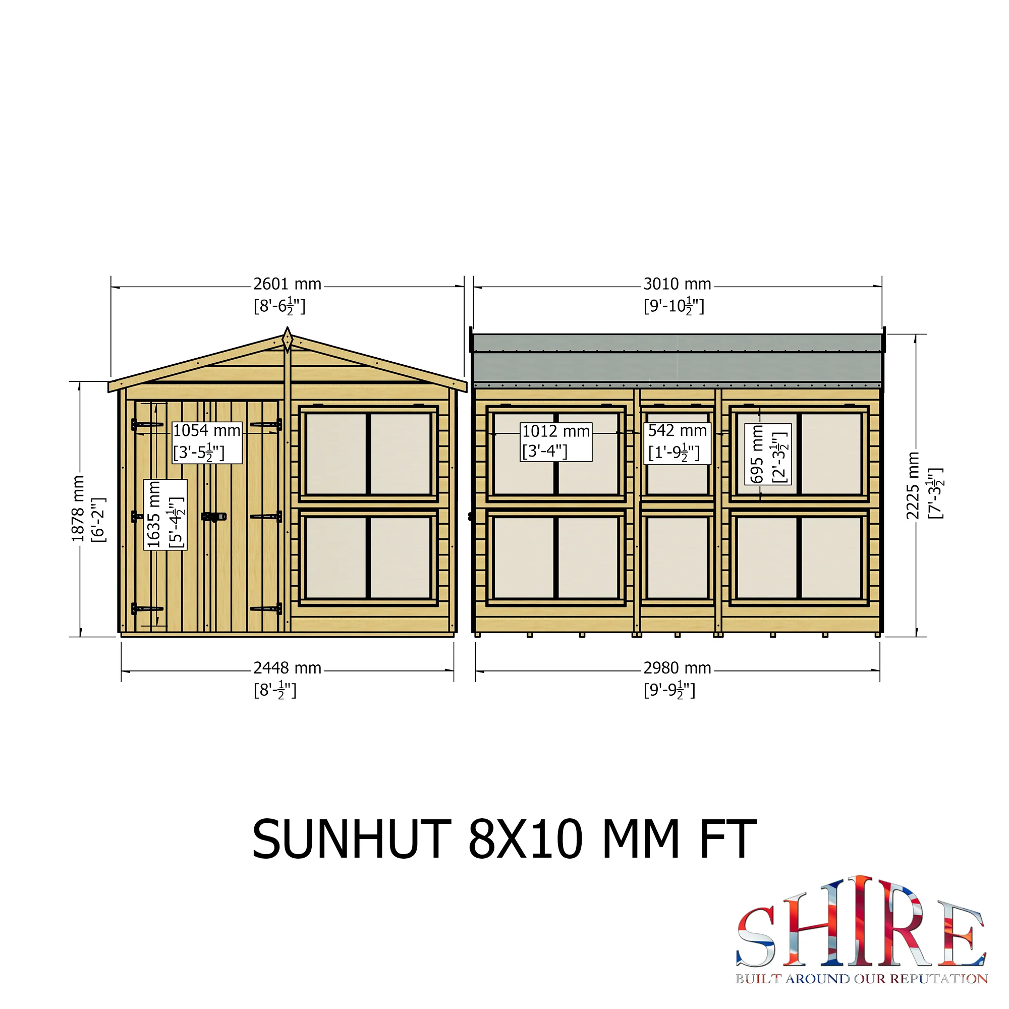 Shire Sun Hut 8x10 Potting Shed - Image 3