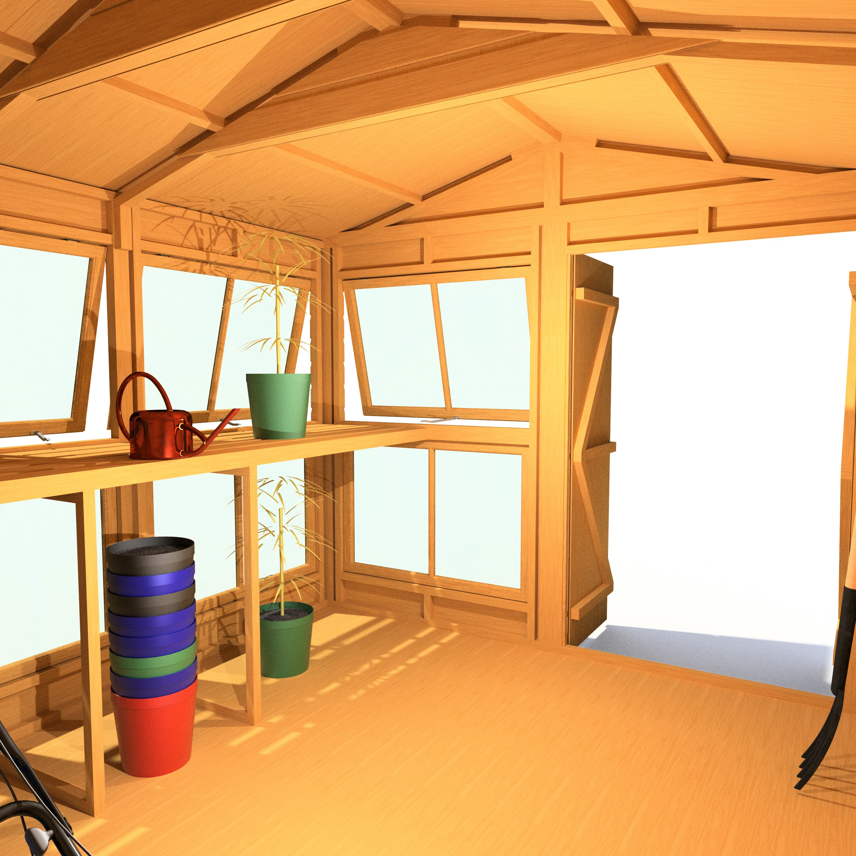 Shire Sun Hut 8x10 Potting Shed - Image 6