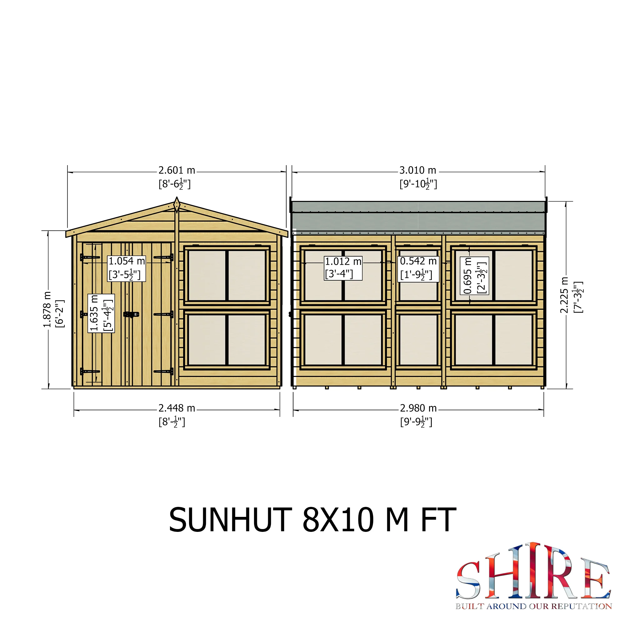Shire Sun Hut 8x10 Potting Shed - Image 7