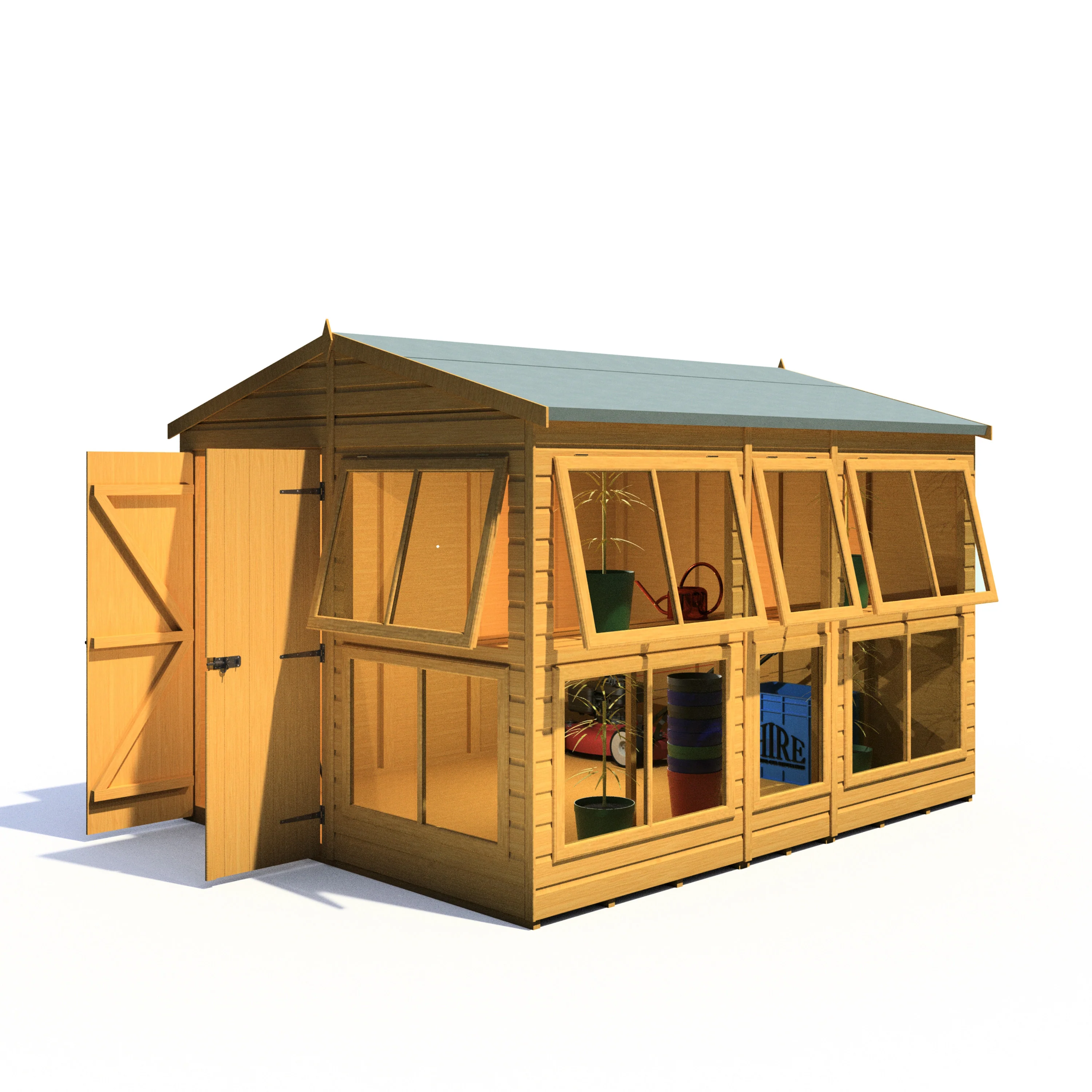 Shire Sun Hut 8x10 Potting Shed - Image 8