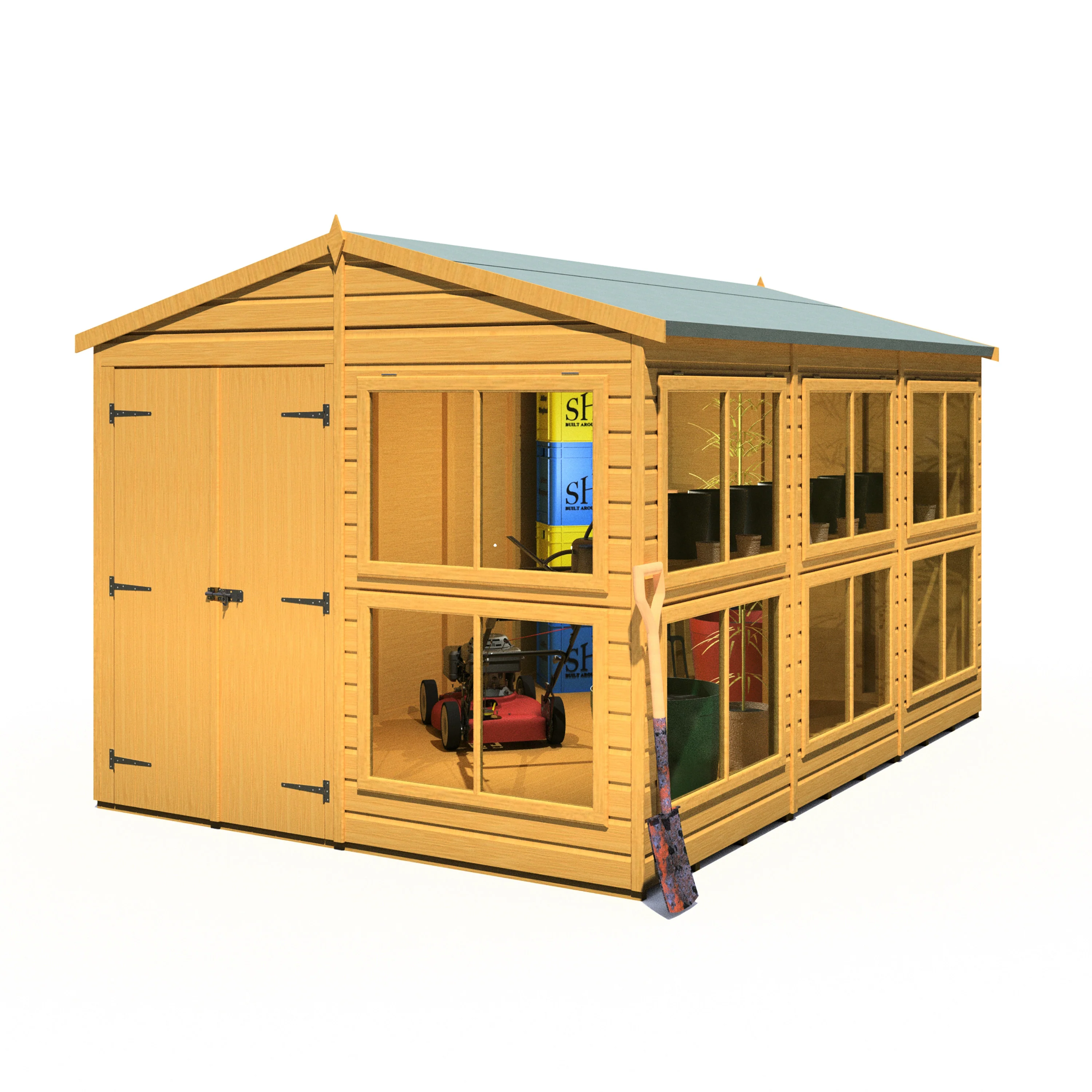 Shire Sun Hut 8x12 Potting Shed - Image 10