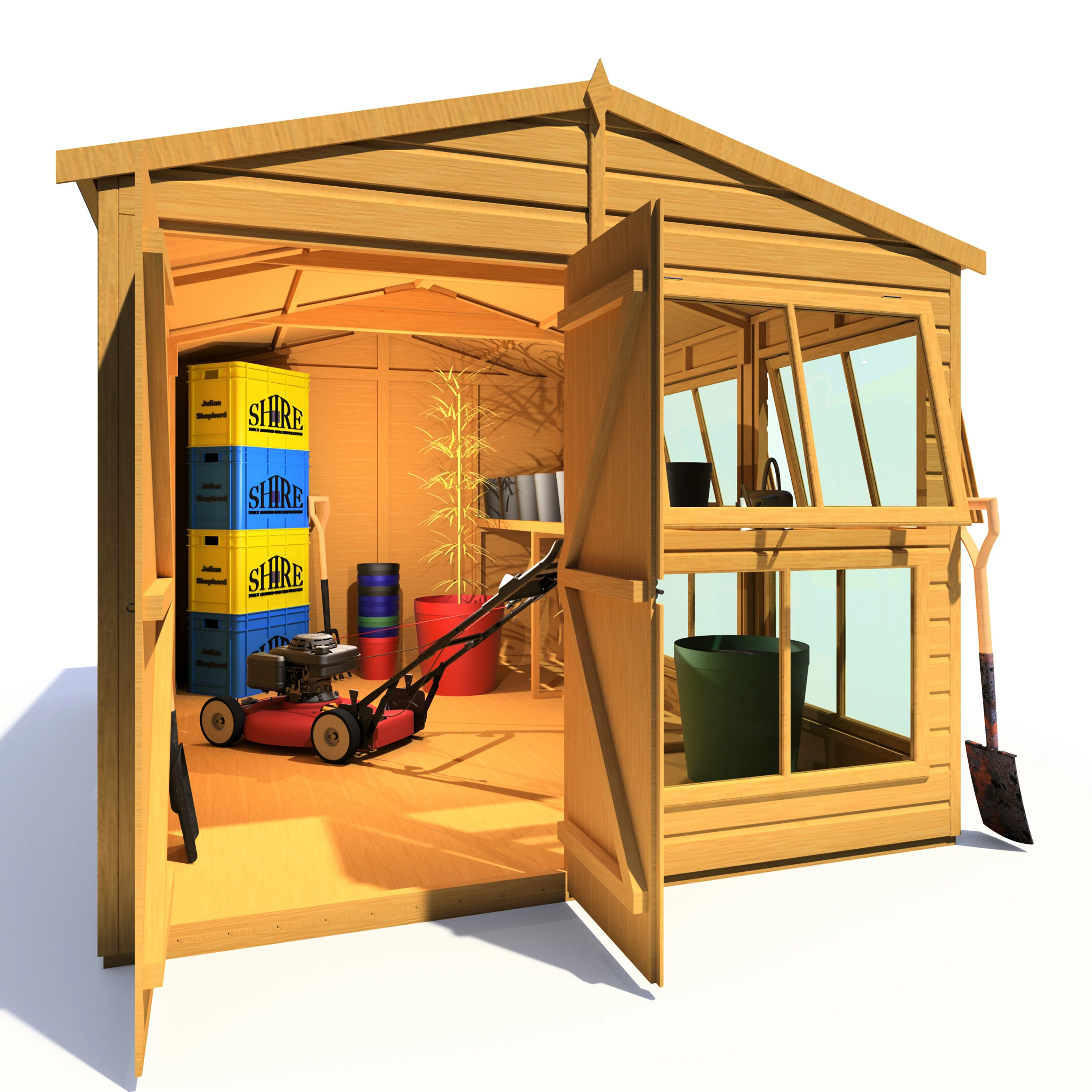 Shire Sun Hut 8x12 Potting Shed - Image 12