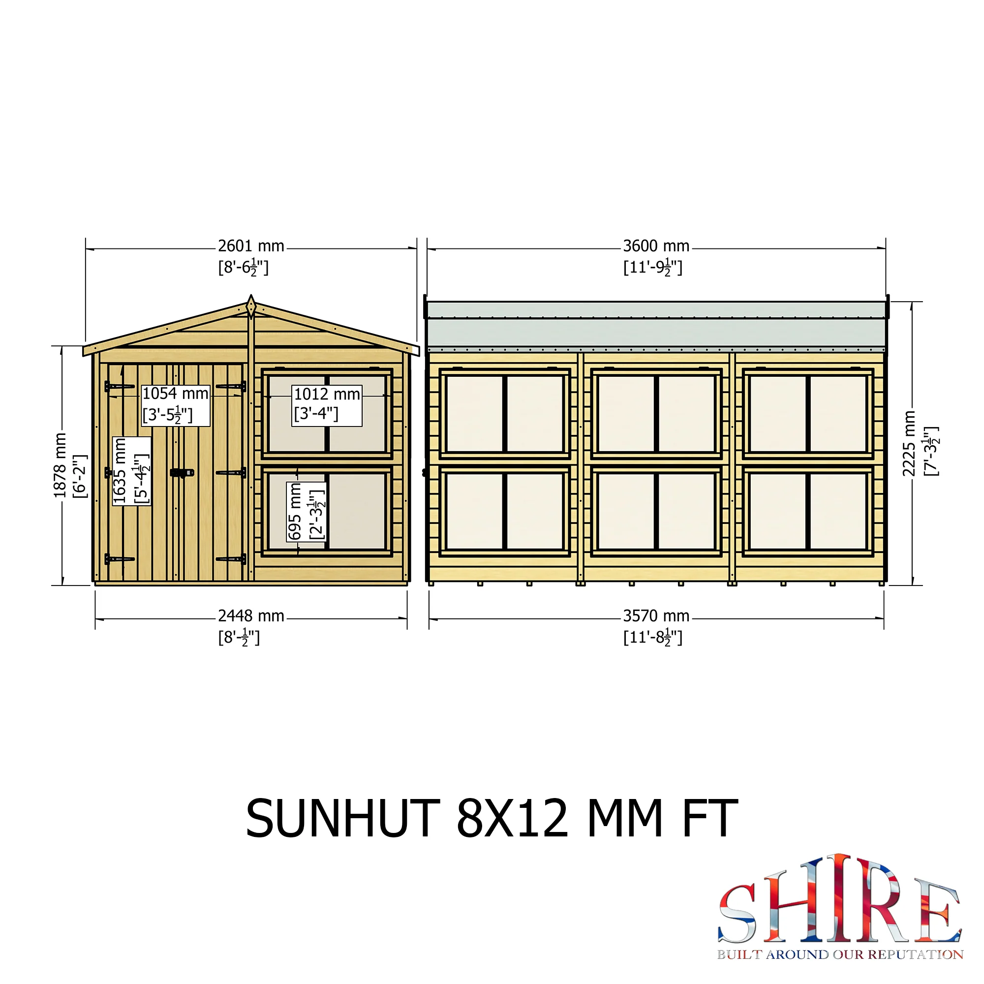 Shire Sun Hut 8x12 Potting Shed - Image 13