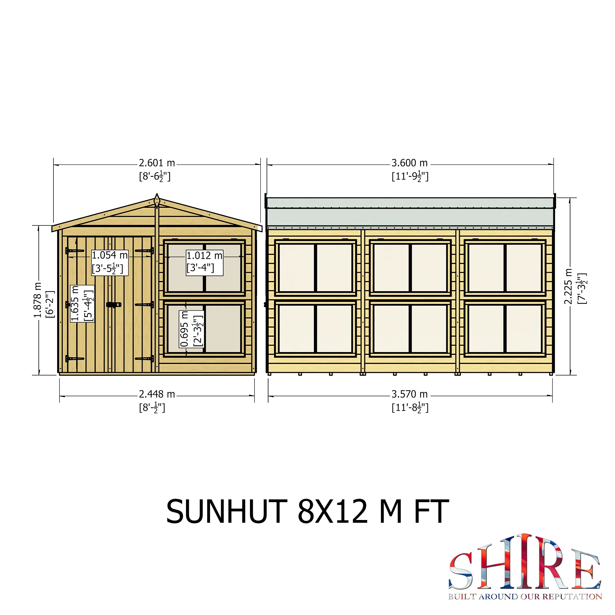 Shire Sun Hut 8x12 Potting Shed - Image 3