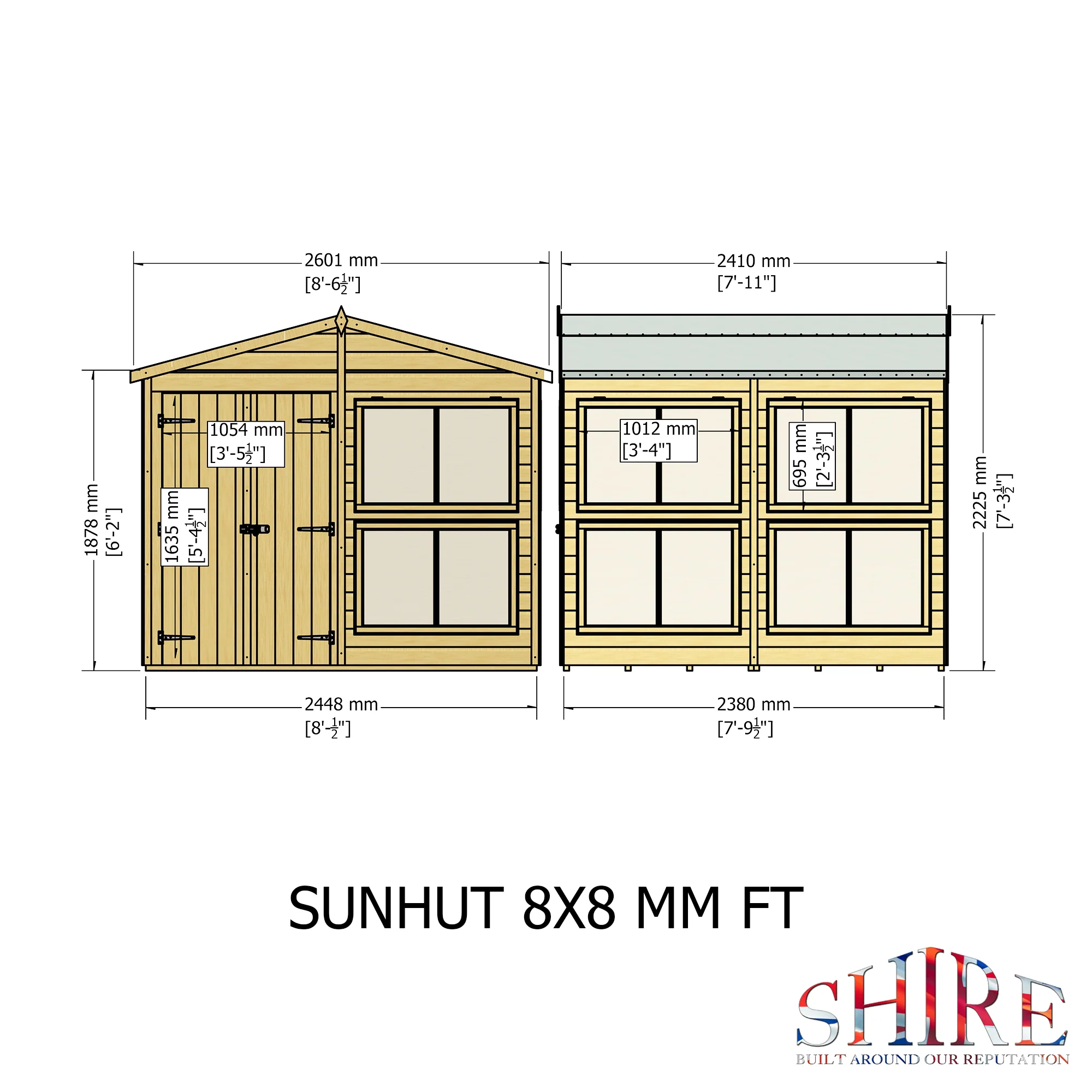 Shire Sun Hut 8x8 Potting Shed - Image 3
