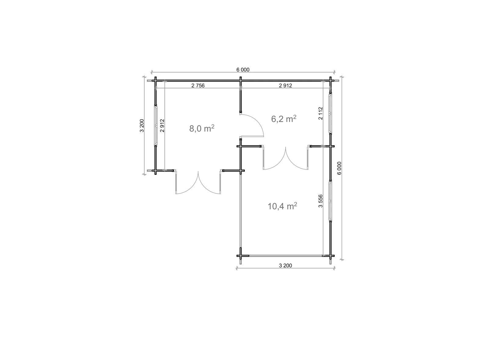 Shire Suzy 18x18 44mm Log Cabin - Image 7