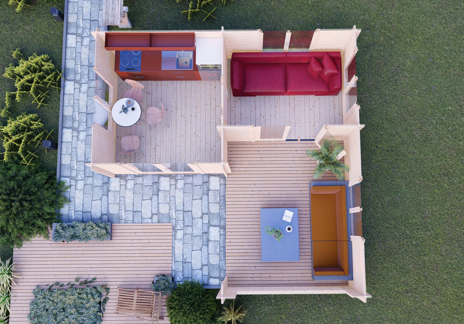 Shire Suzy 18x18 44mm Log Cabin - Image 8
