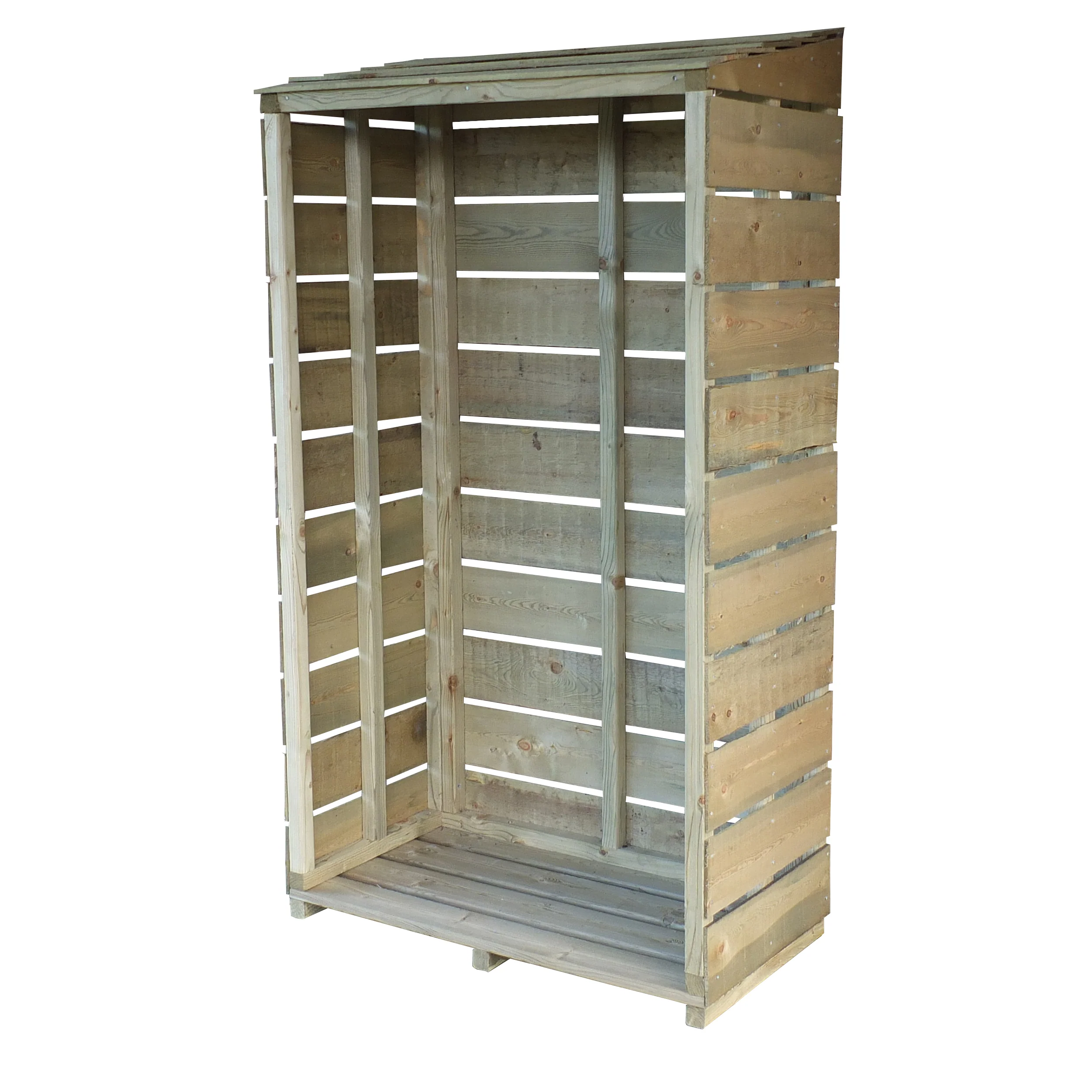 Shire Tall Wall Log Store Sawn Pressure Treated - Image 6