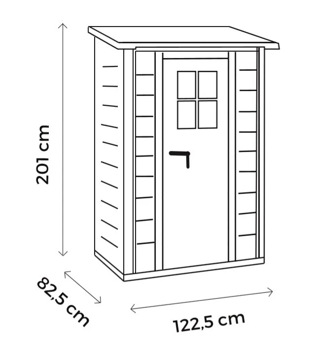 Shire Tuscany Evo 100 / Single Door Shed - Image 5