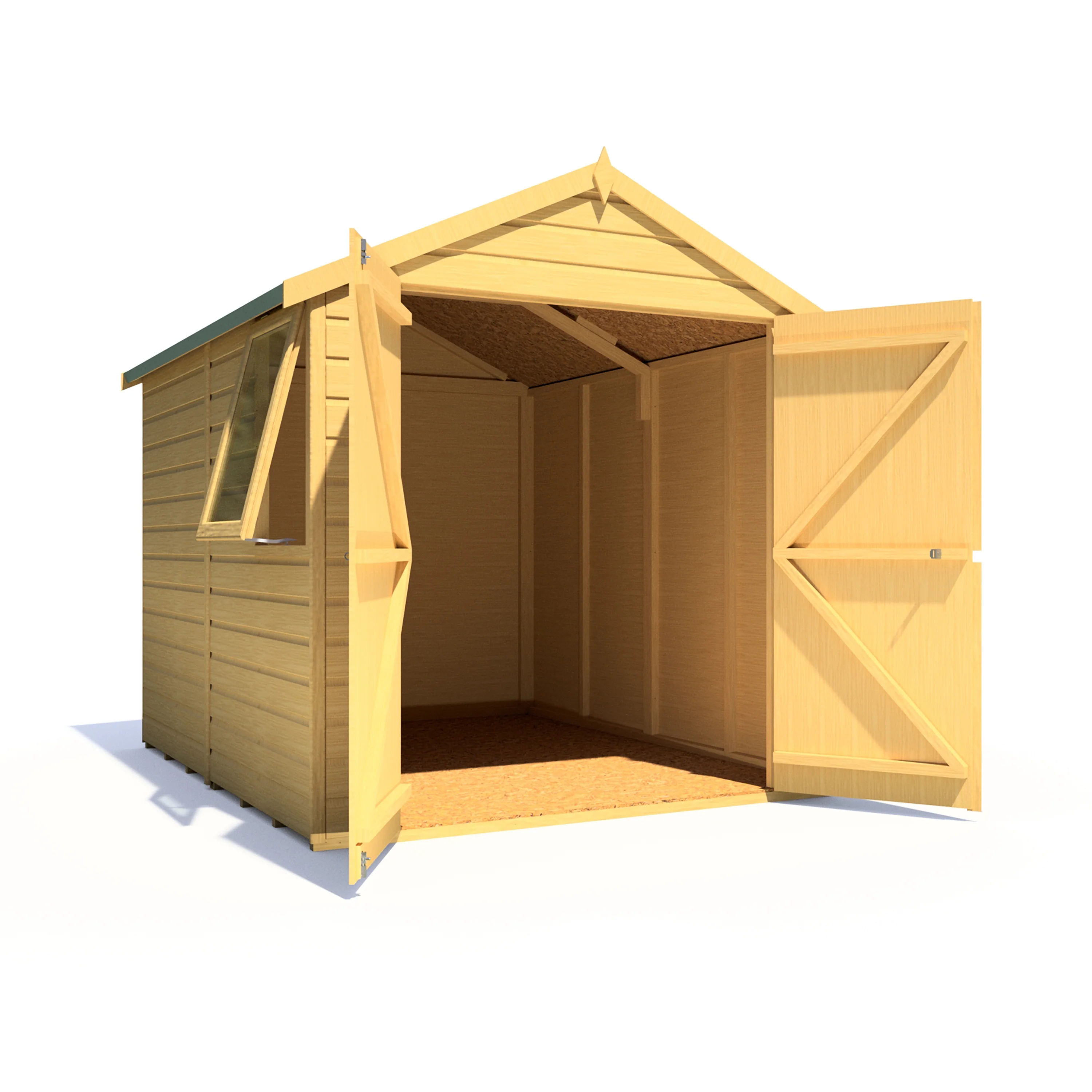 Shire Warwick Shed Double Door 8x6 - Image 7
