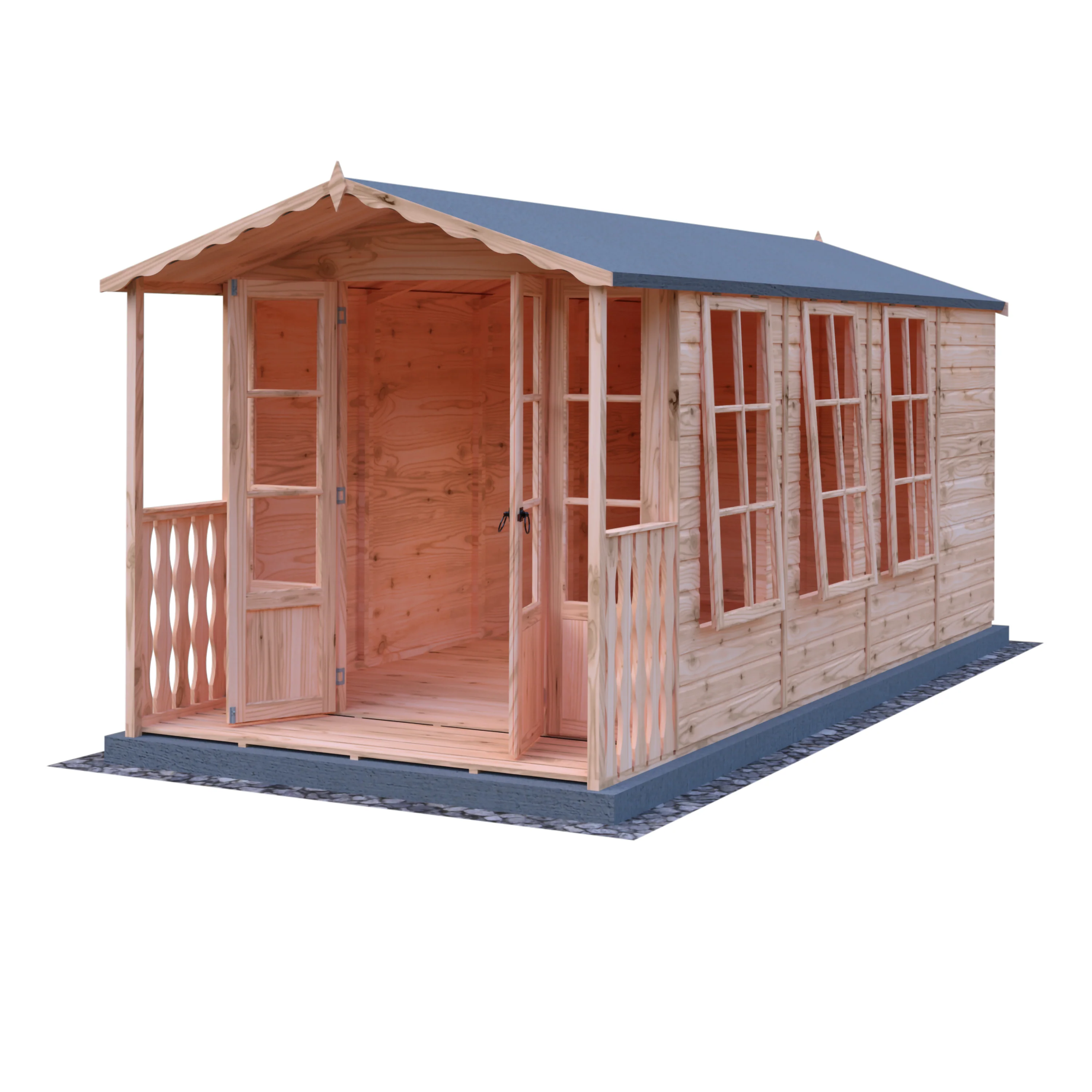 Shire Westminster 13x7 Summerhouse with Verandah - Image 12