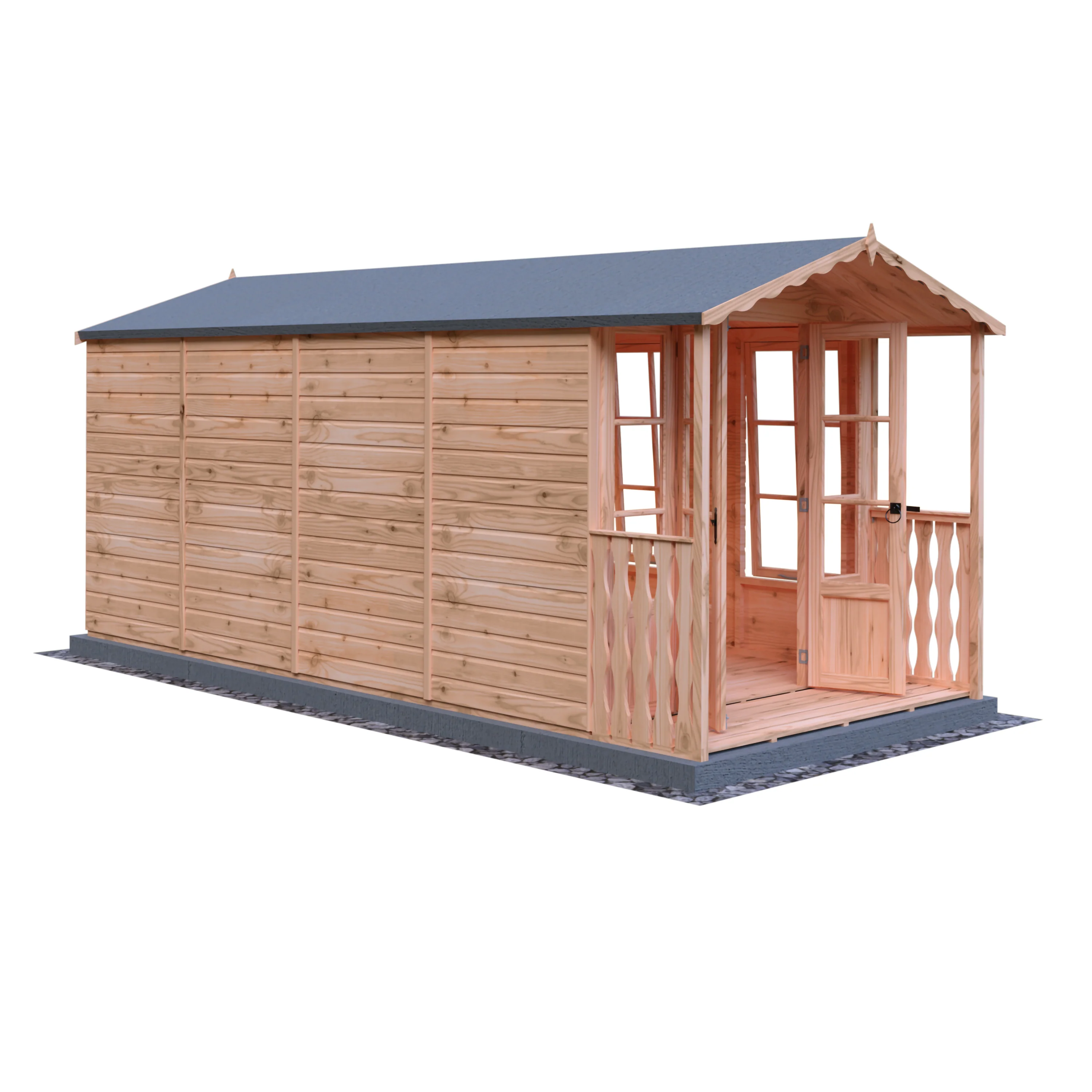 Shire Westminster 13x7 Summerhouse with Verandah - Image 14