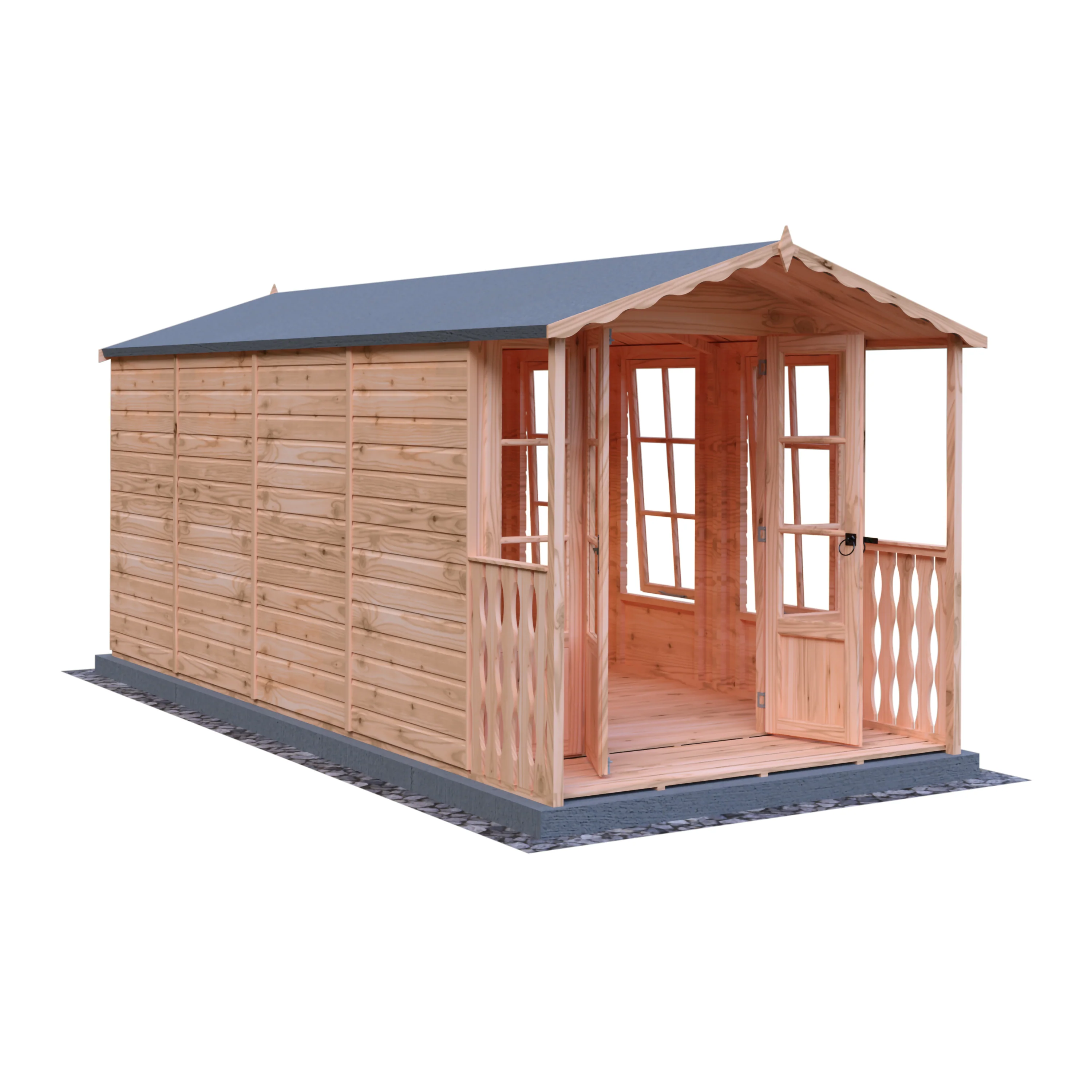 Shire Westminster 13x7 Summerhouse with Verandah - Image 15