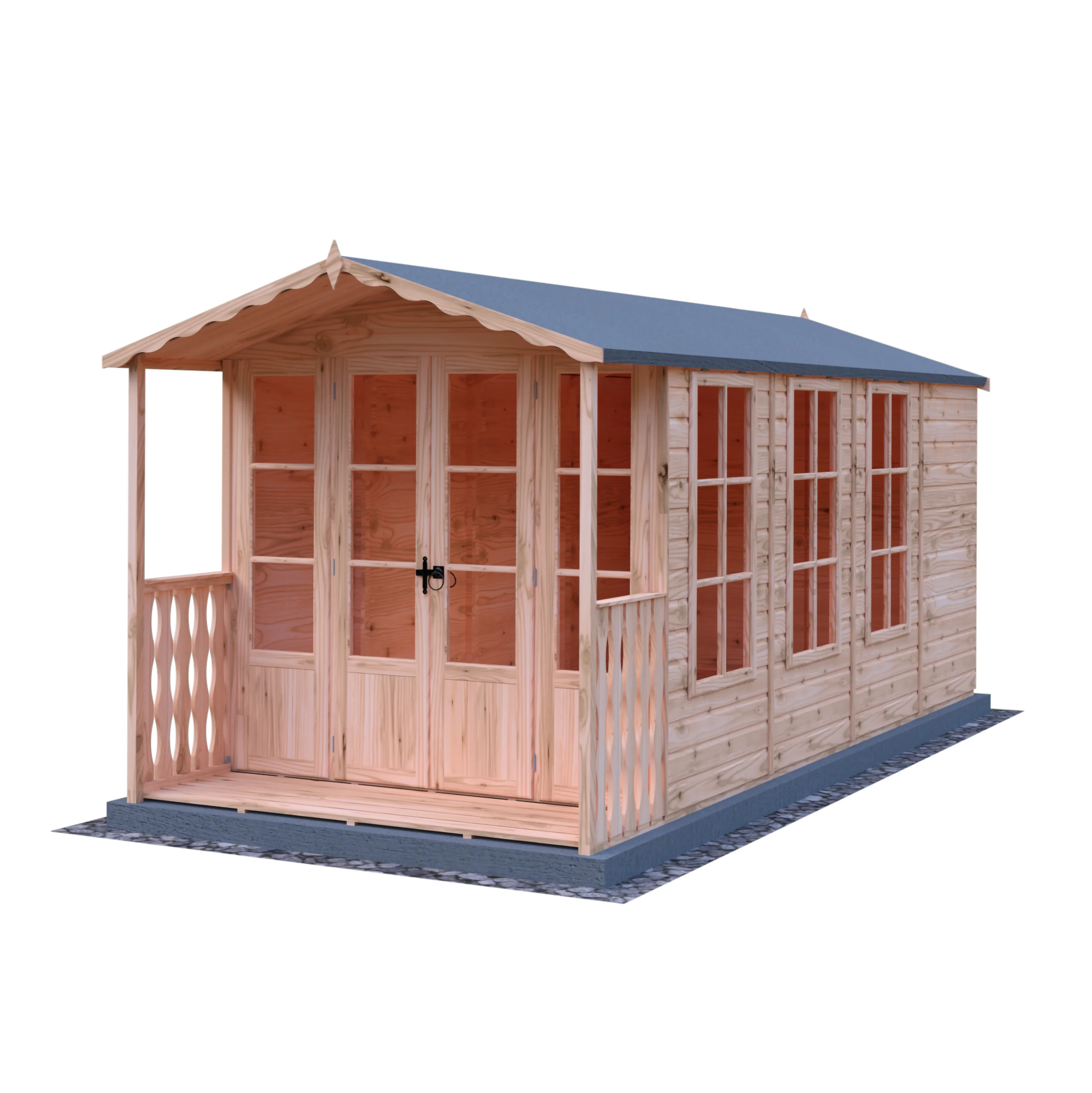 Shire Westminster 13x7 Summerhouse with Verandah - Image 2