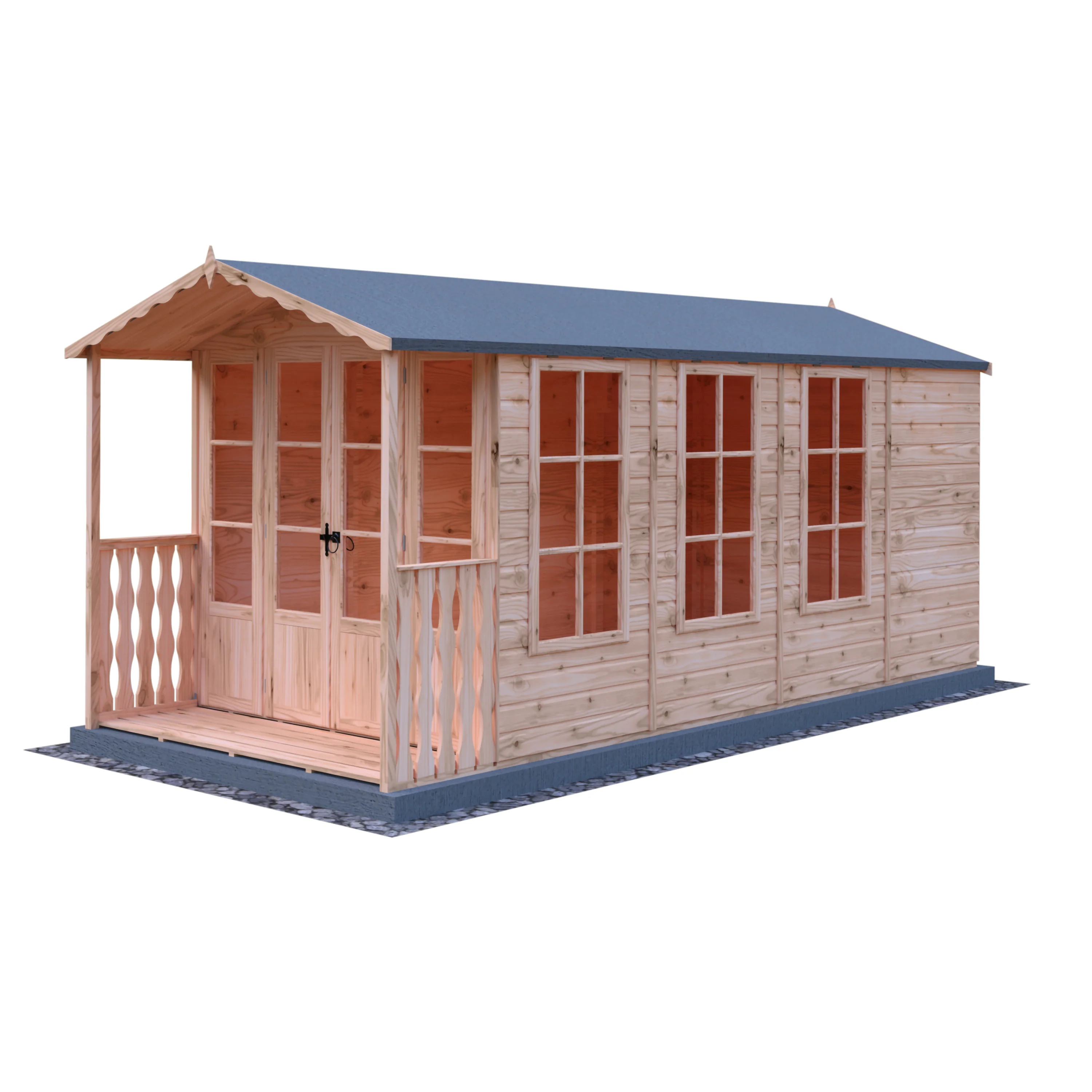 Shire Westminster 13x7 Summerhouse with Verandah - Image 8