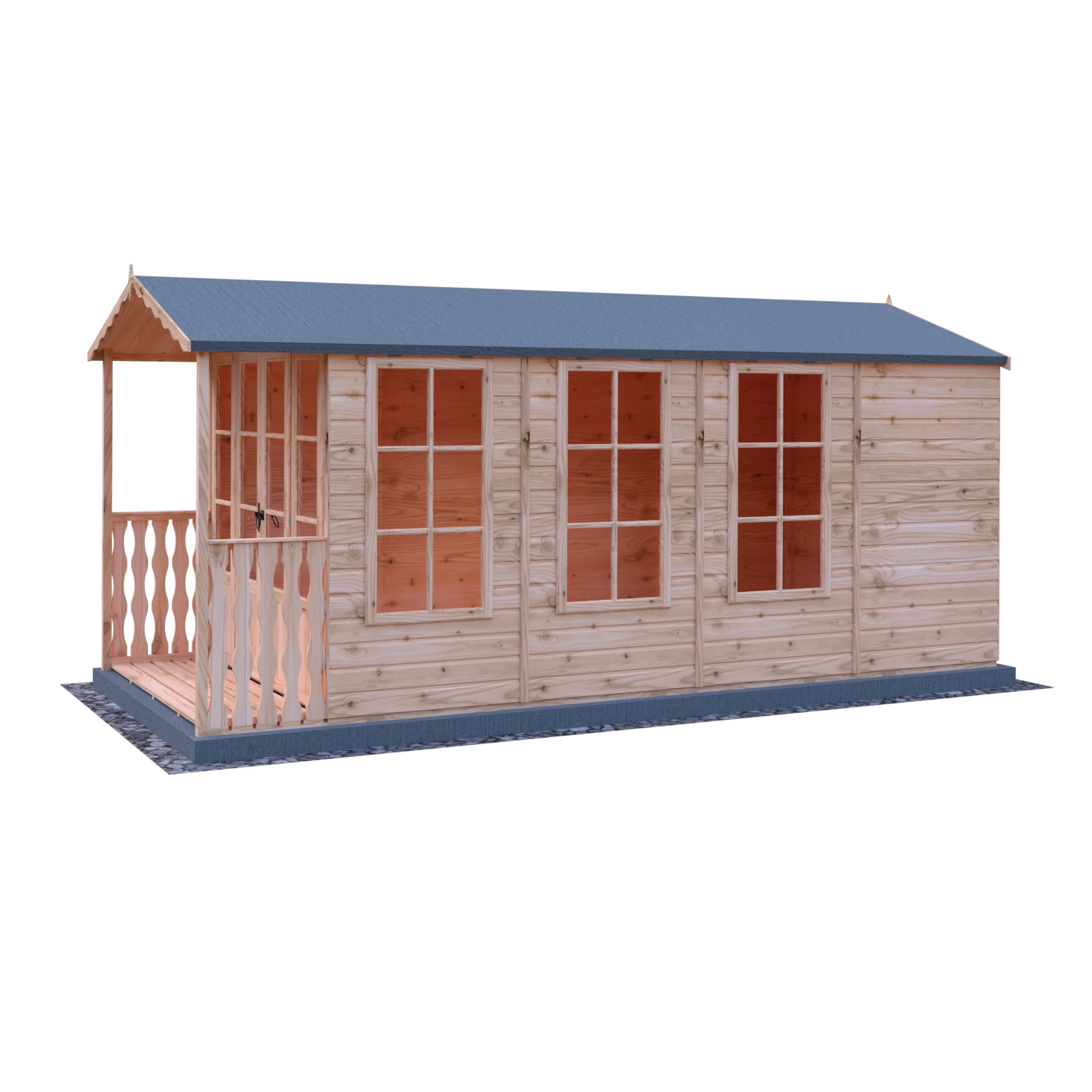 Shire Westminster 13x7 Summerhouse with Verandah - Image 9