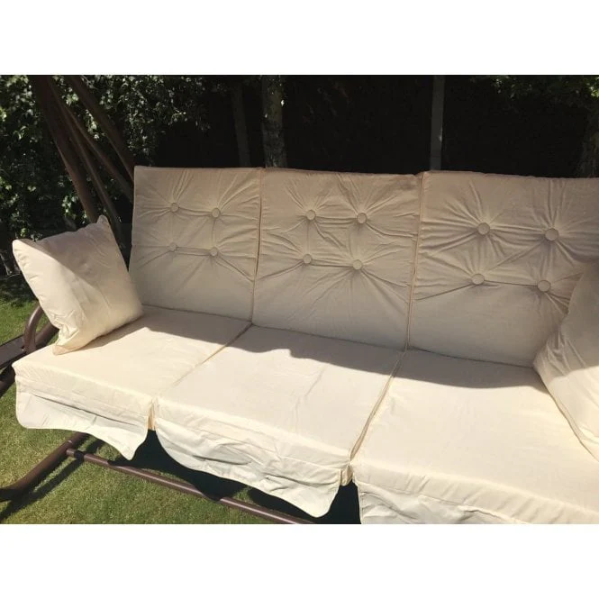 Somerset 3 Seat Swing Hammock - Brown - Image 3