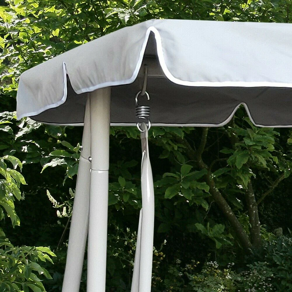 Somerset 3 Seat Swing Hammock - Grey - Image 3
