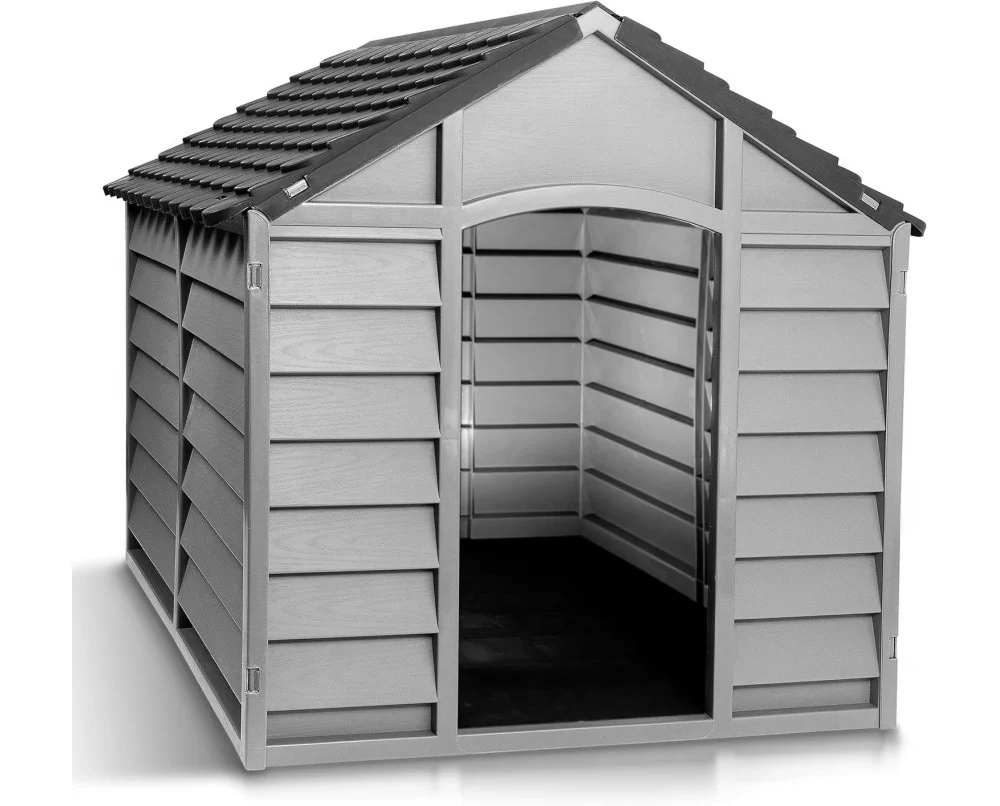 Large Dog Kennel - Grey - Image 3